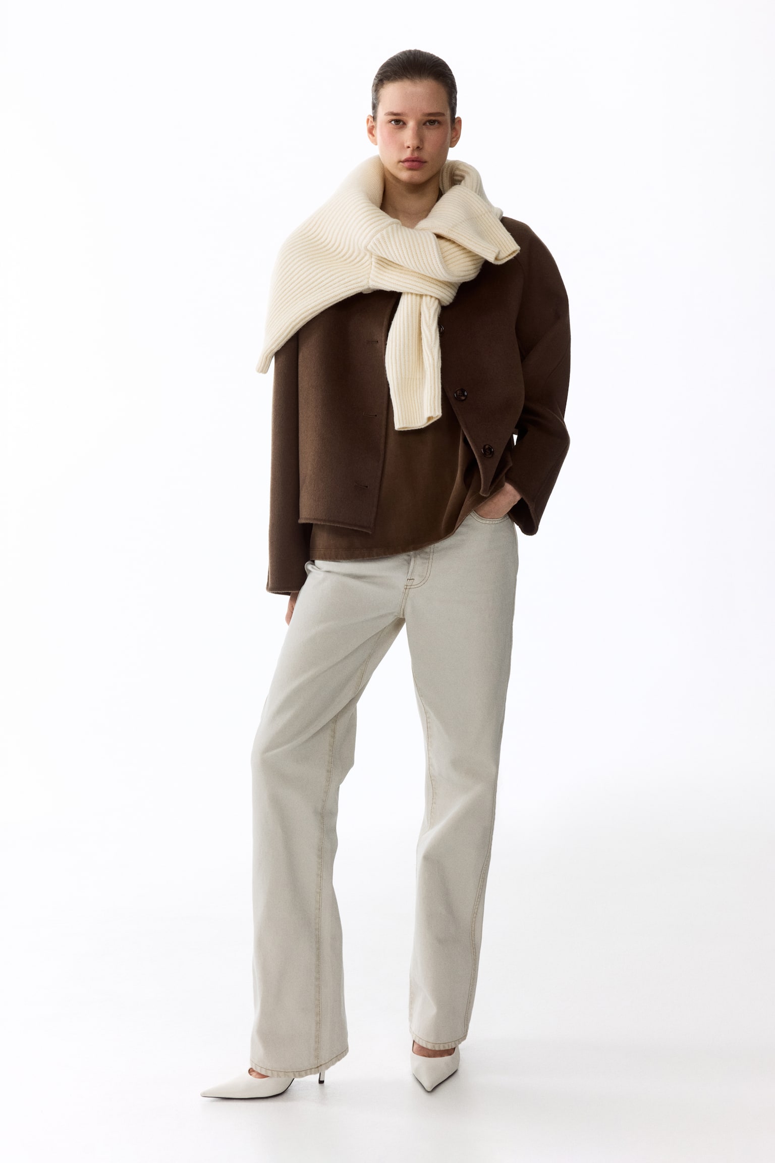 Handmade wool-blend jacket - Dark mole - 7
