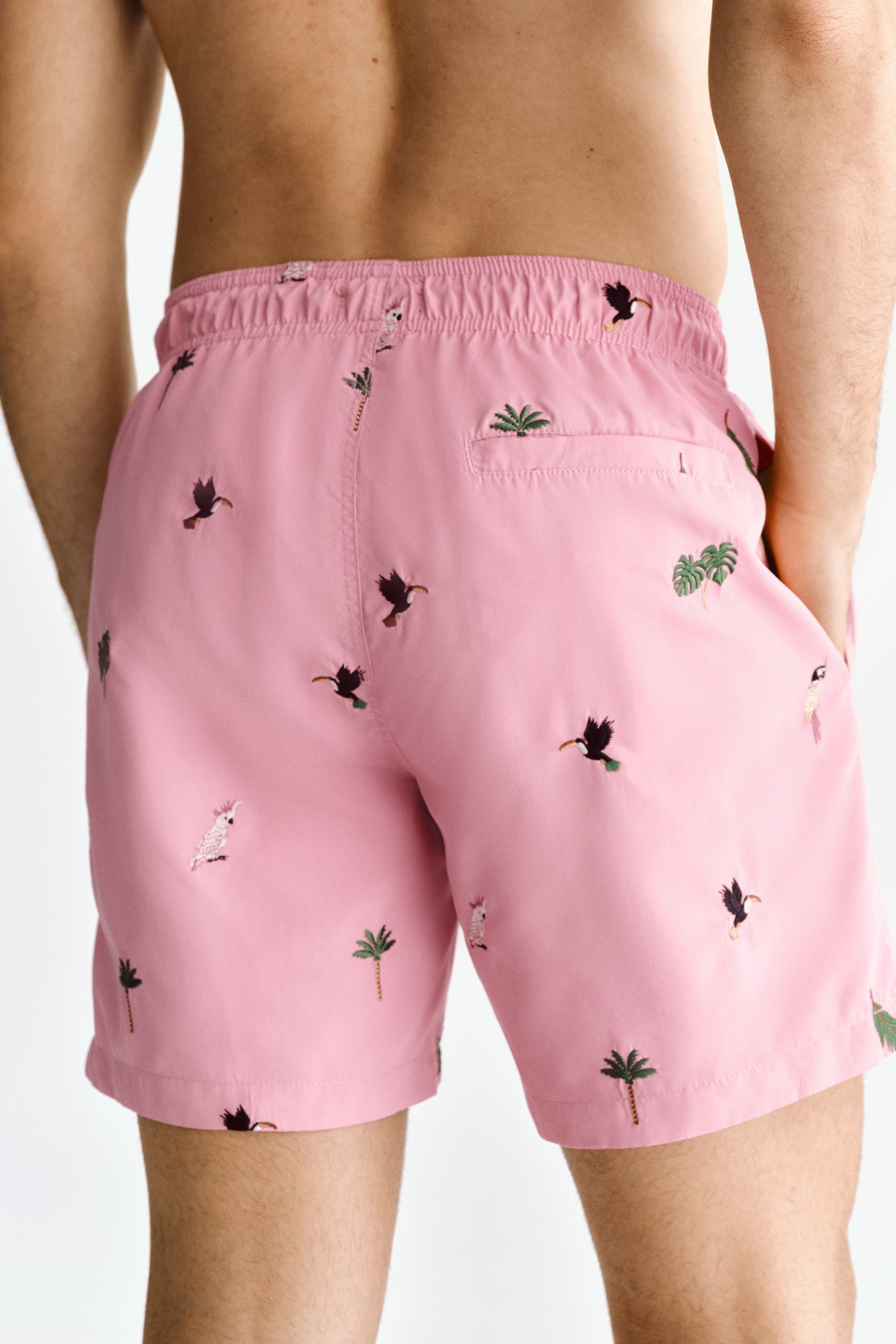 Patterned Swim Shorts