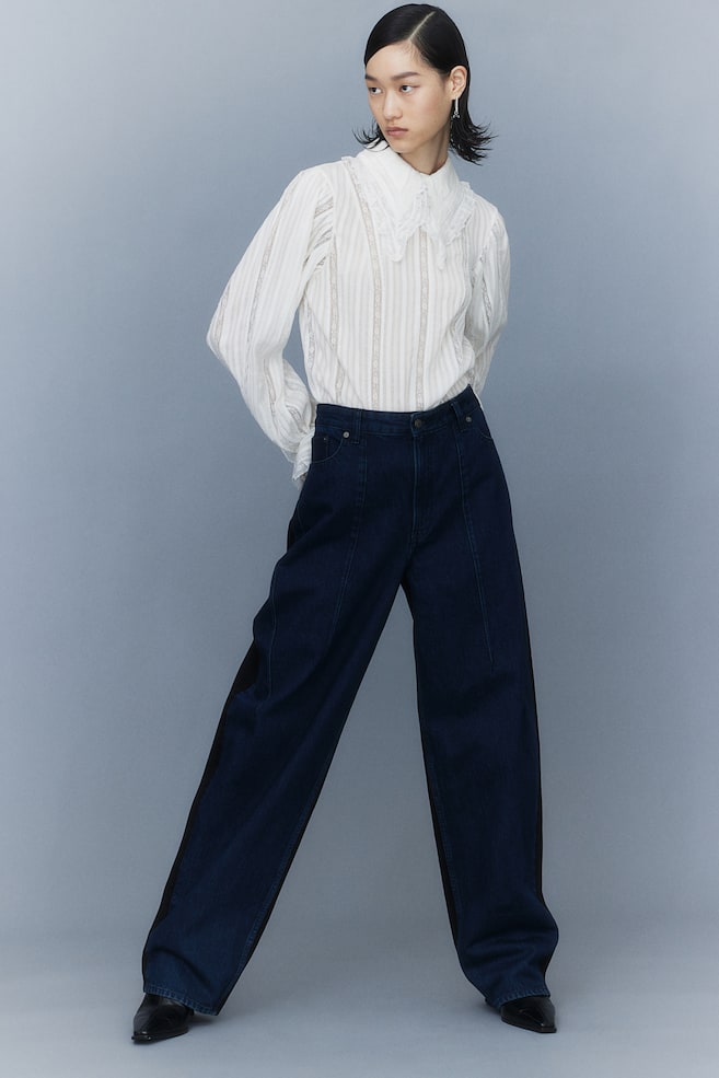 Tofarvede jeans - Mørk denimblå/Sort - 6