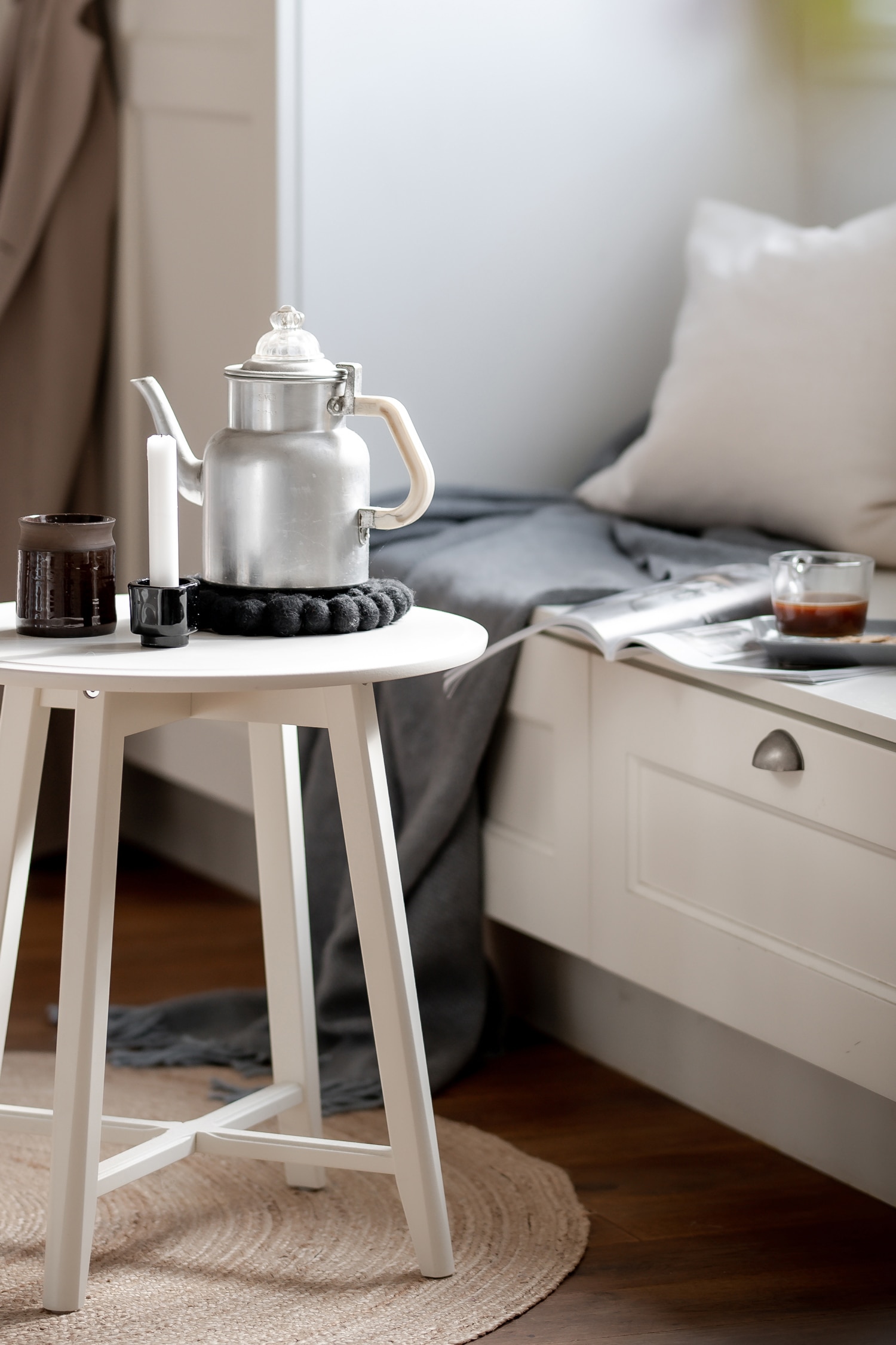 Lot De 2 Sous-verres Nisha - Noir/Rouge Bordeaux/Nougat/Blanc Cassé/Multi/Vert Mousse