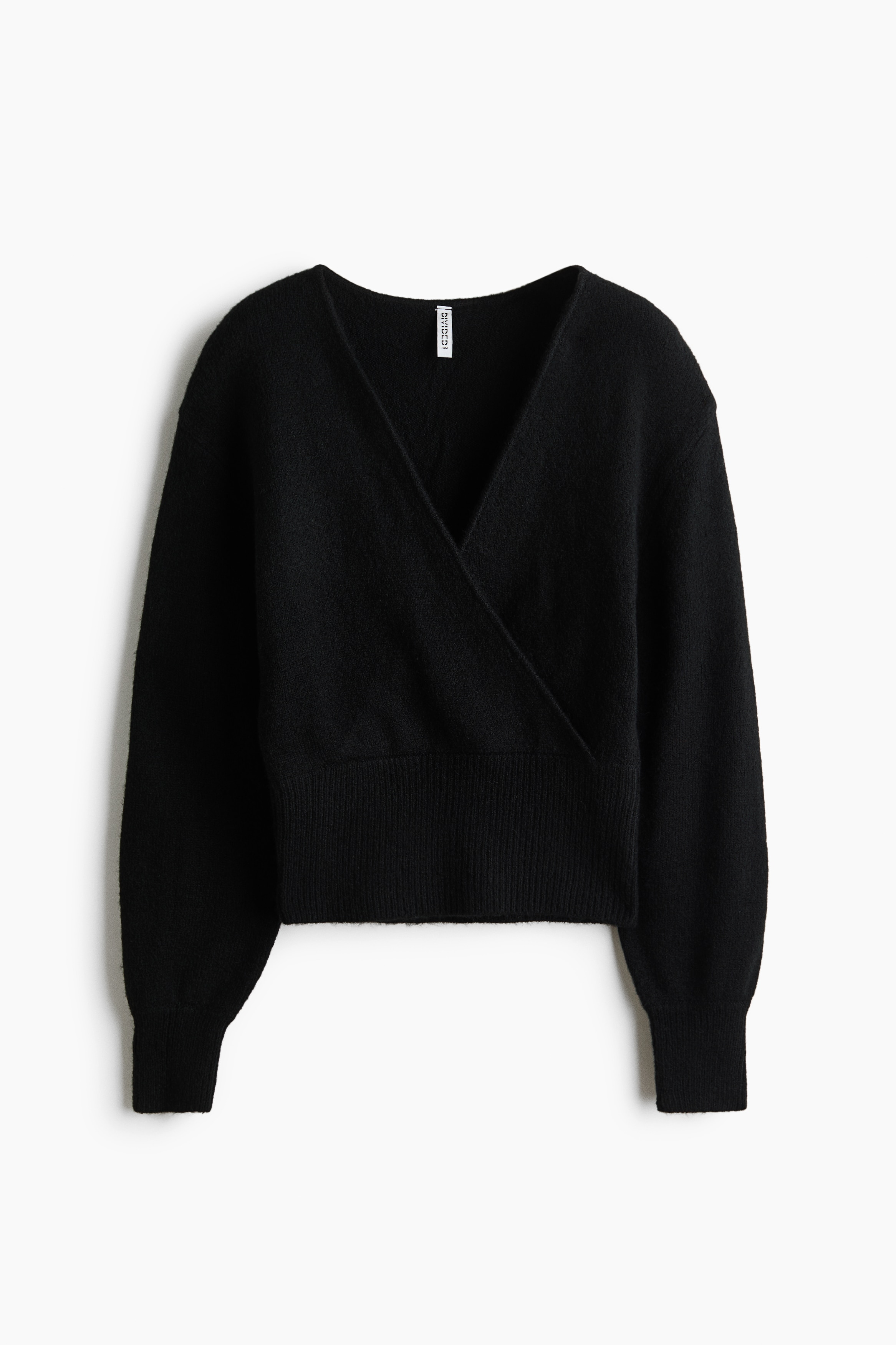 Áo jumper đáp chéo chải xù