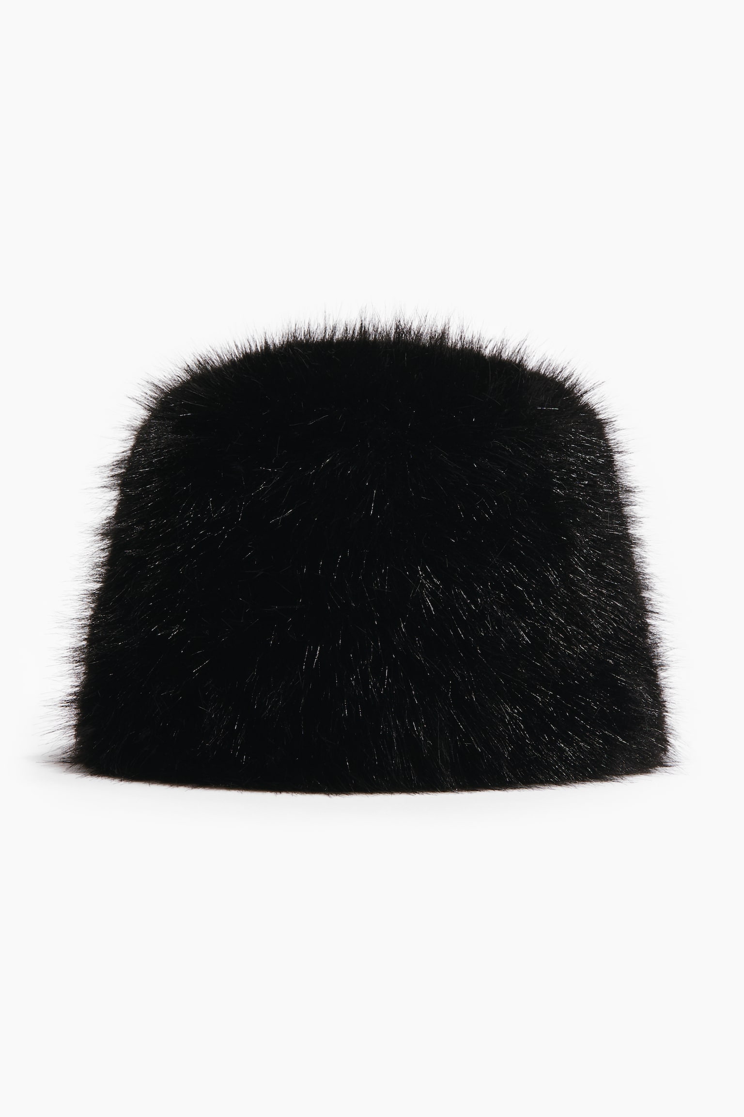 Gorro de pelo sintético - Black/Café/Light beige
