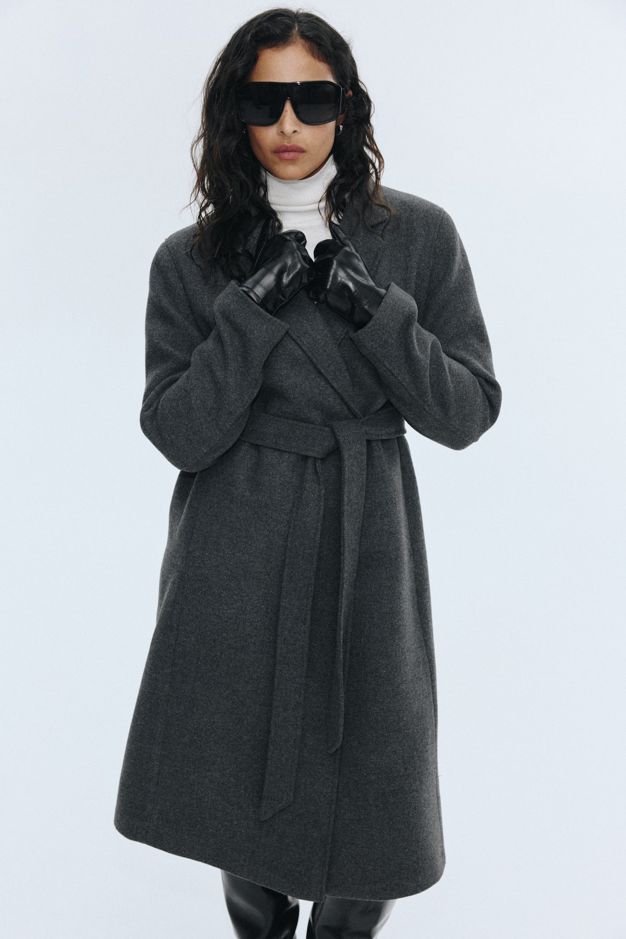 Tie-Belt Coat - image 4