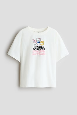 T-shirt i bomull med tryck