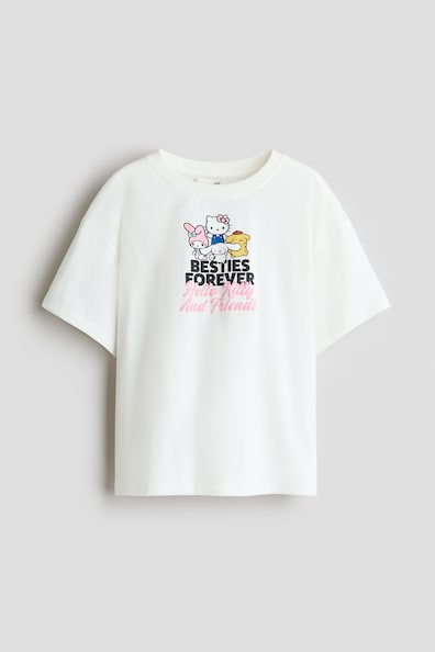 プリント コットンTシャツ