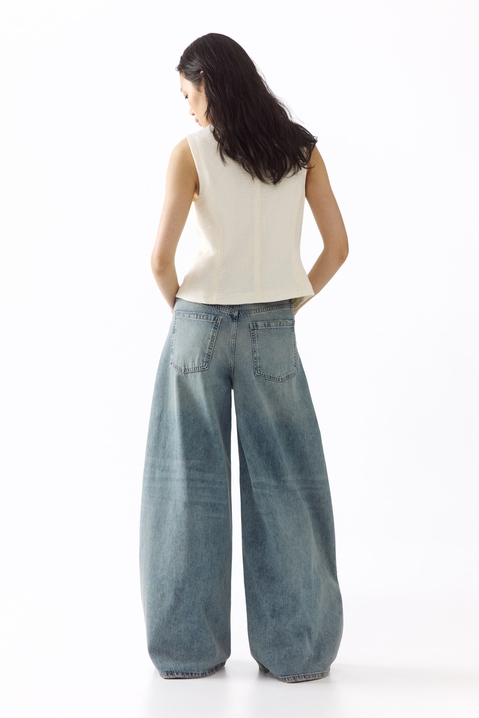 Barrel High Waist Jeans - Licht denimblauw - 3