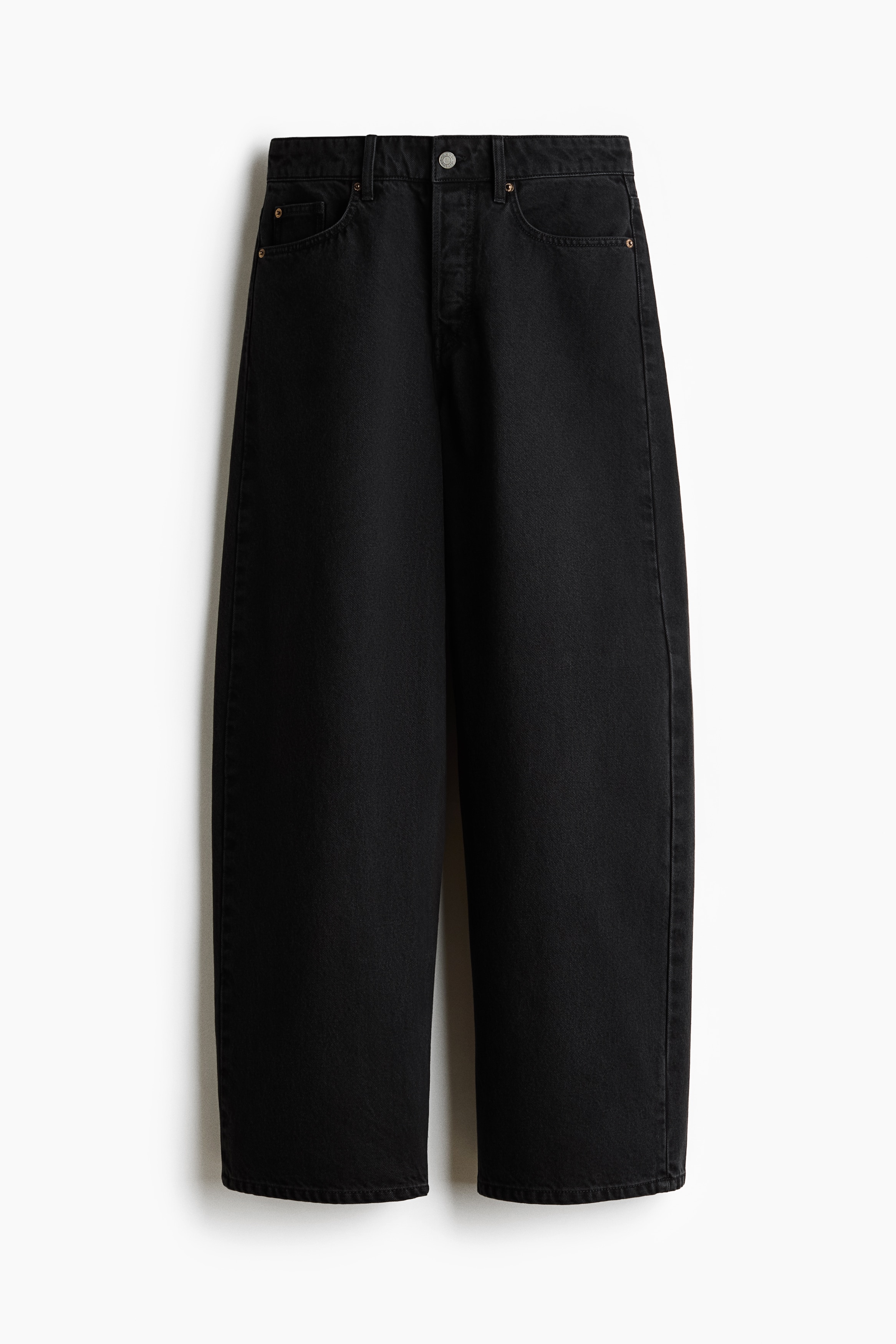 Baggy Regular Waist Jeans - Màu đen denim/Màu xanh denim nhạt/Màu xanh denim đậm
