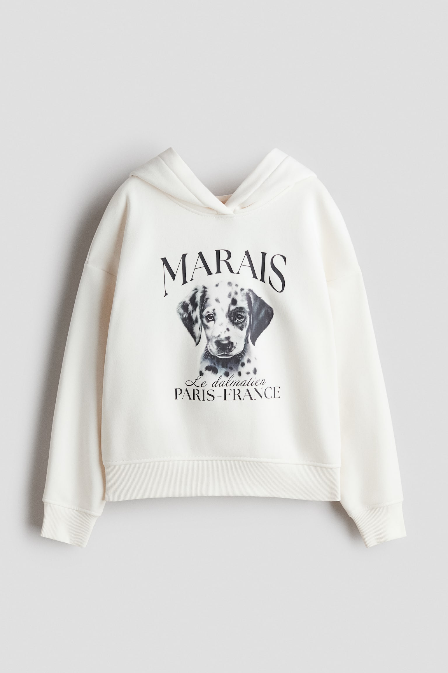 加大碼圖案連帽上衣 - 奶油色/大麥町狗/深灰混色/Paris/深灰色/Paris Amour/白色/Ski club/淺紫色/Los Angeles/白色/Palermo/淺藍色/Amour/淺灰混色/杯子蛋糕