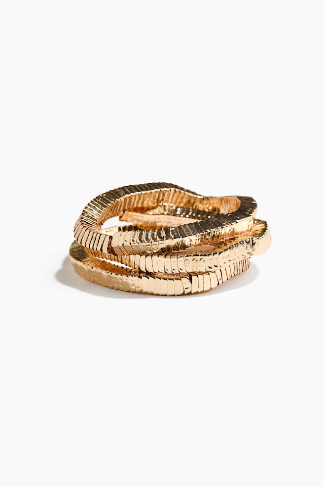 3-pack bangle bracelets - Gold-coloured/Silver-coloured - 1
