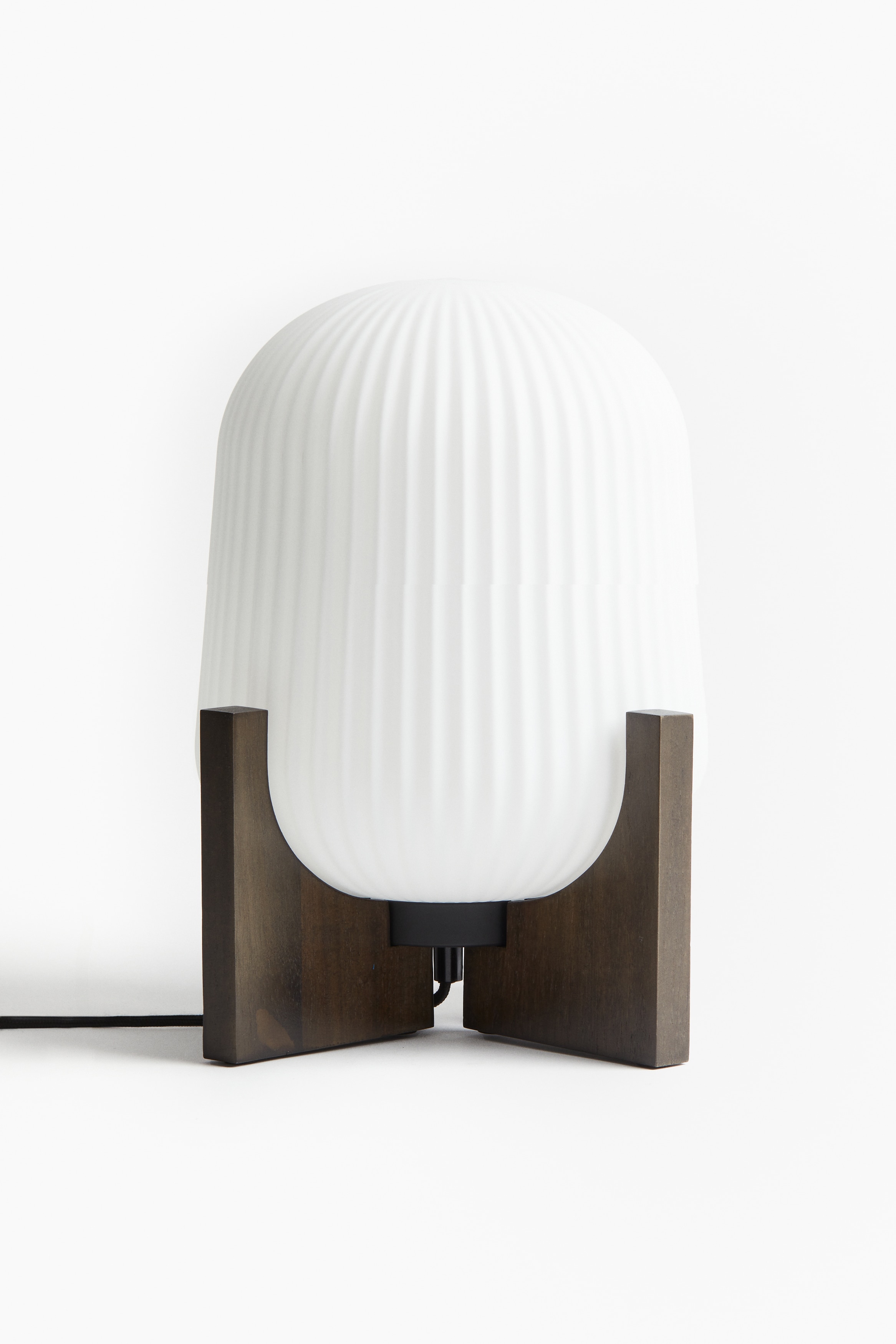 Lampe de table en verre - Blanc