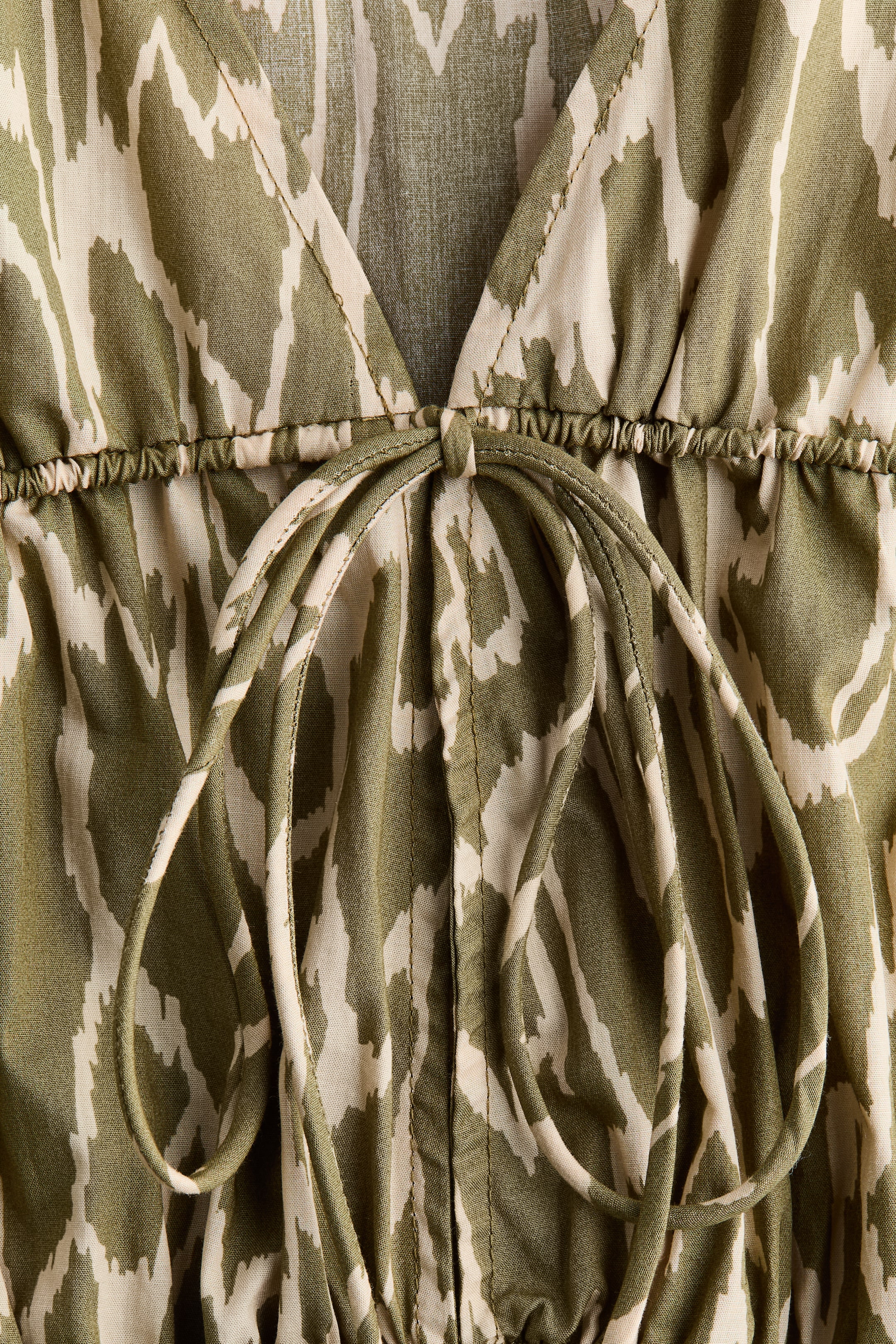 Drawstring Poplin Blouse