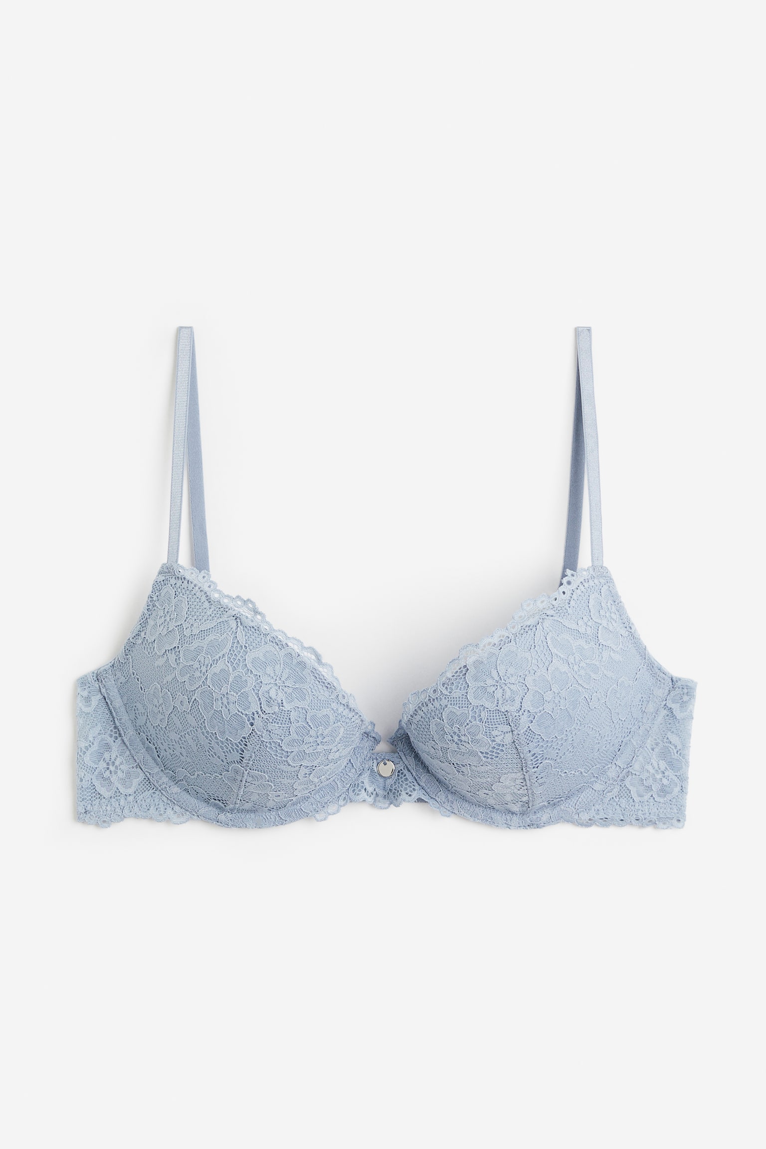 Lace Super Push Up Bra - Light blue/Black/Powder pink/White - 1