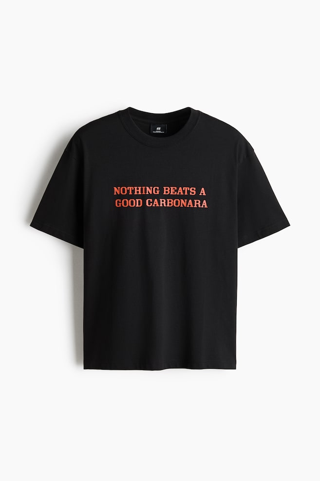 Loose Fit Printed T-shirt - Black/Nothing Beats a Good/Black/Spring Rally/White/Only Getting Started/White/Florida/Gray melange/World Champs/Black/Campioni Del Mondo/White/Flowever/Orange/Panama/White/Landry's/Brown/Sierra Crest Motors/Light blue/Wasted Potential - 1