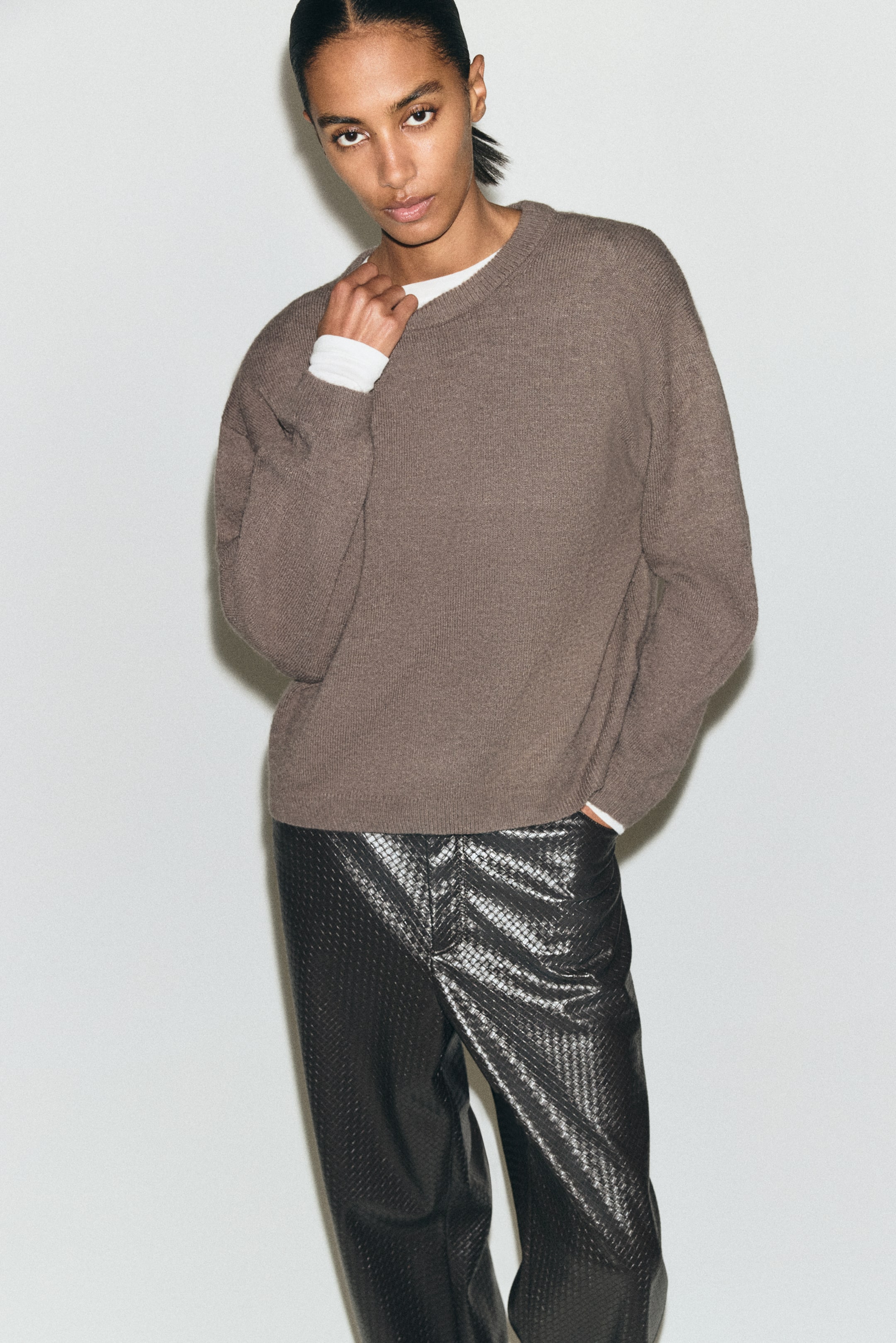 查看大圖: 針織套衫 - 深大地色 - Ladies | H&M 1