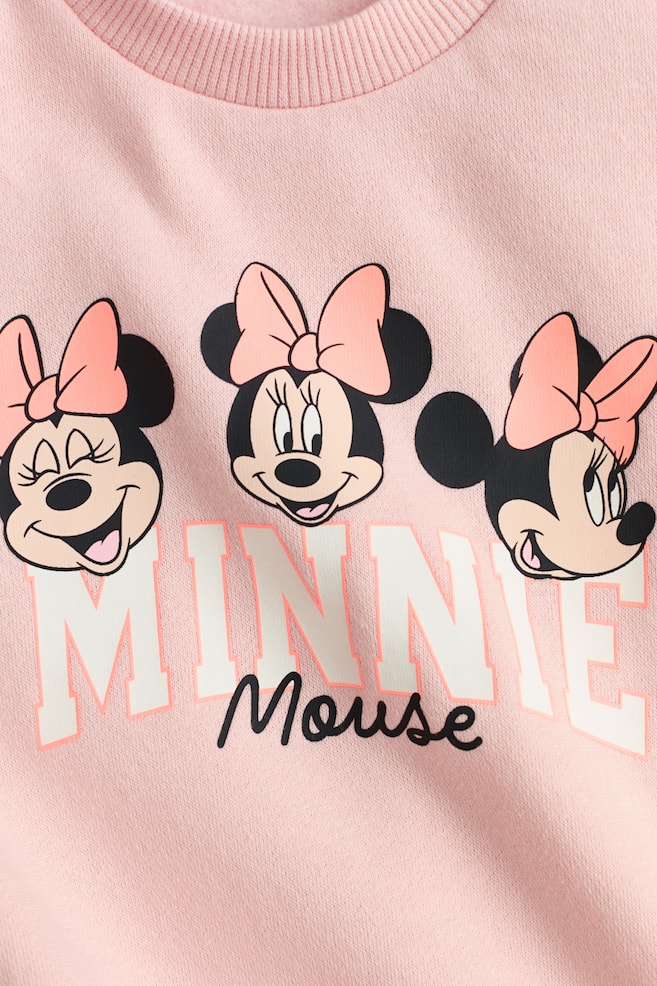 Sweatshirt with Motif-Light pink/Minnie Mouse - 3