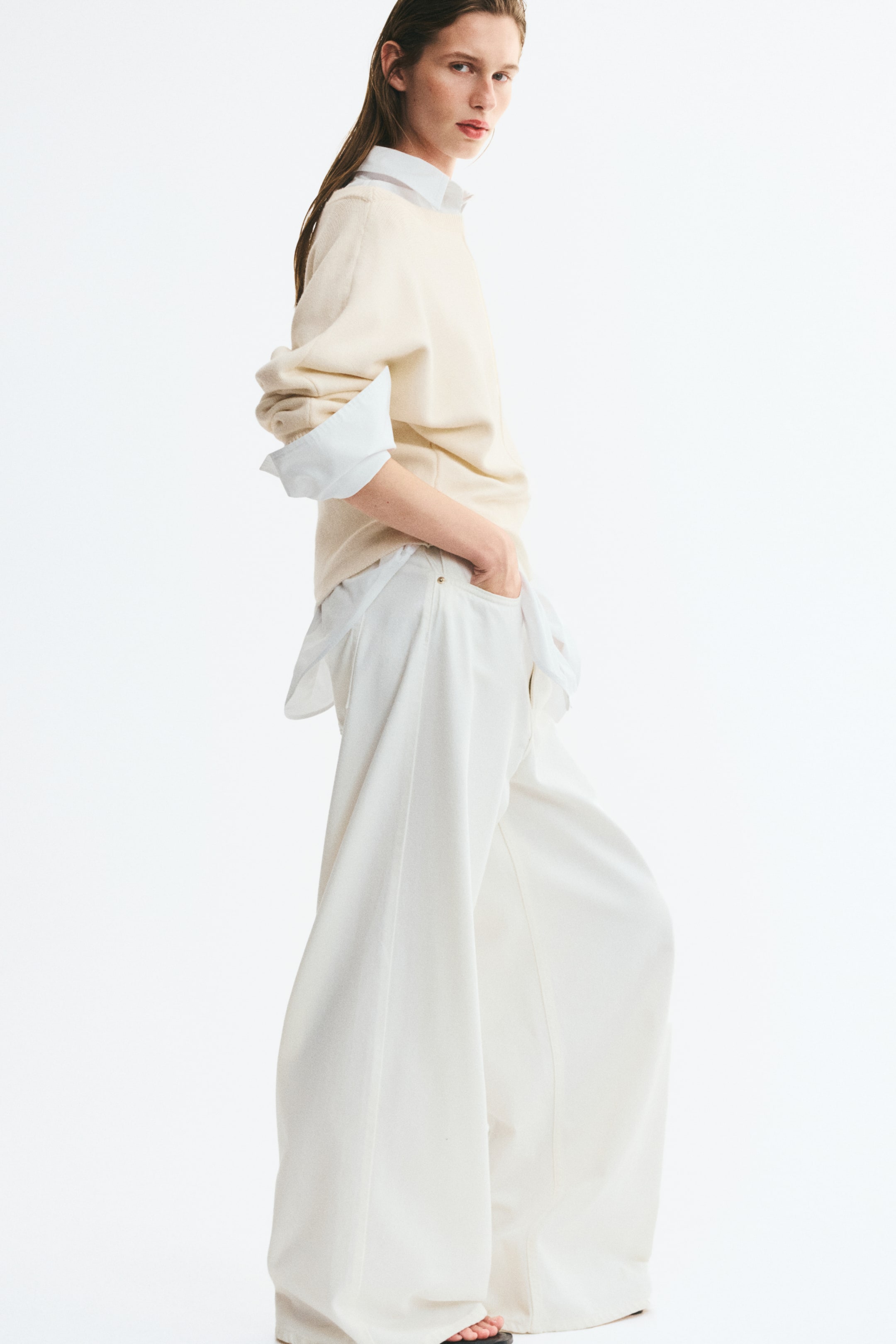 Viscose-Blend Boat-Neck Sweater