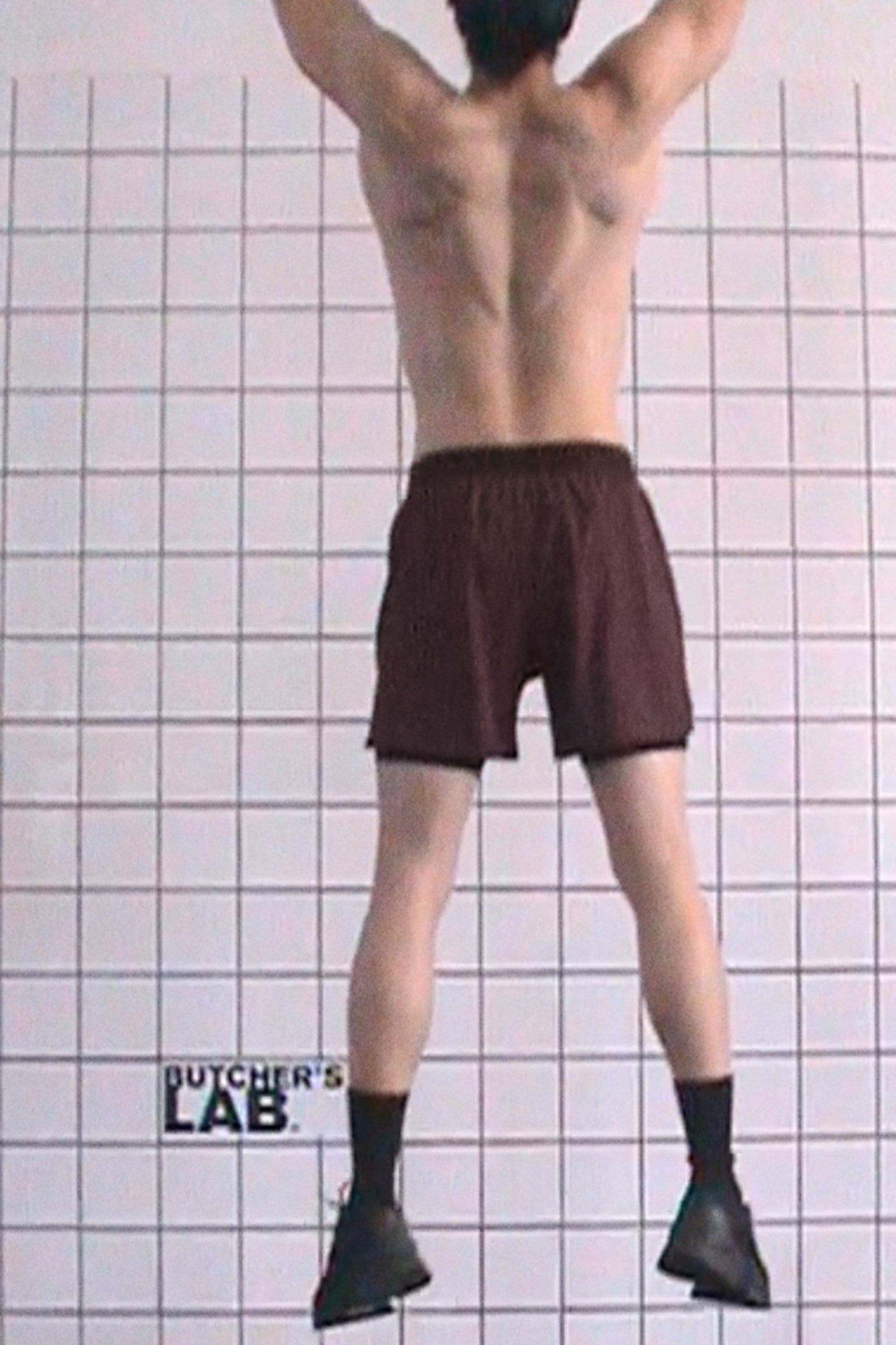 Double-layered sports shorts with DryMove™ - Burgundy/Dark grey - 6