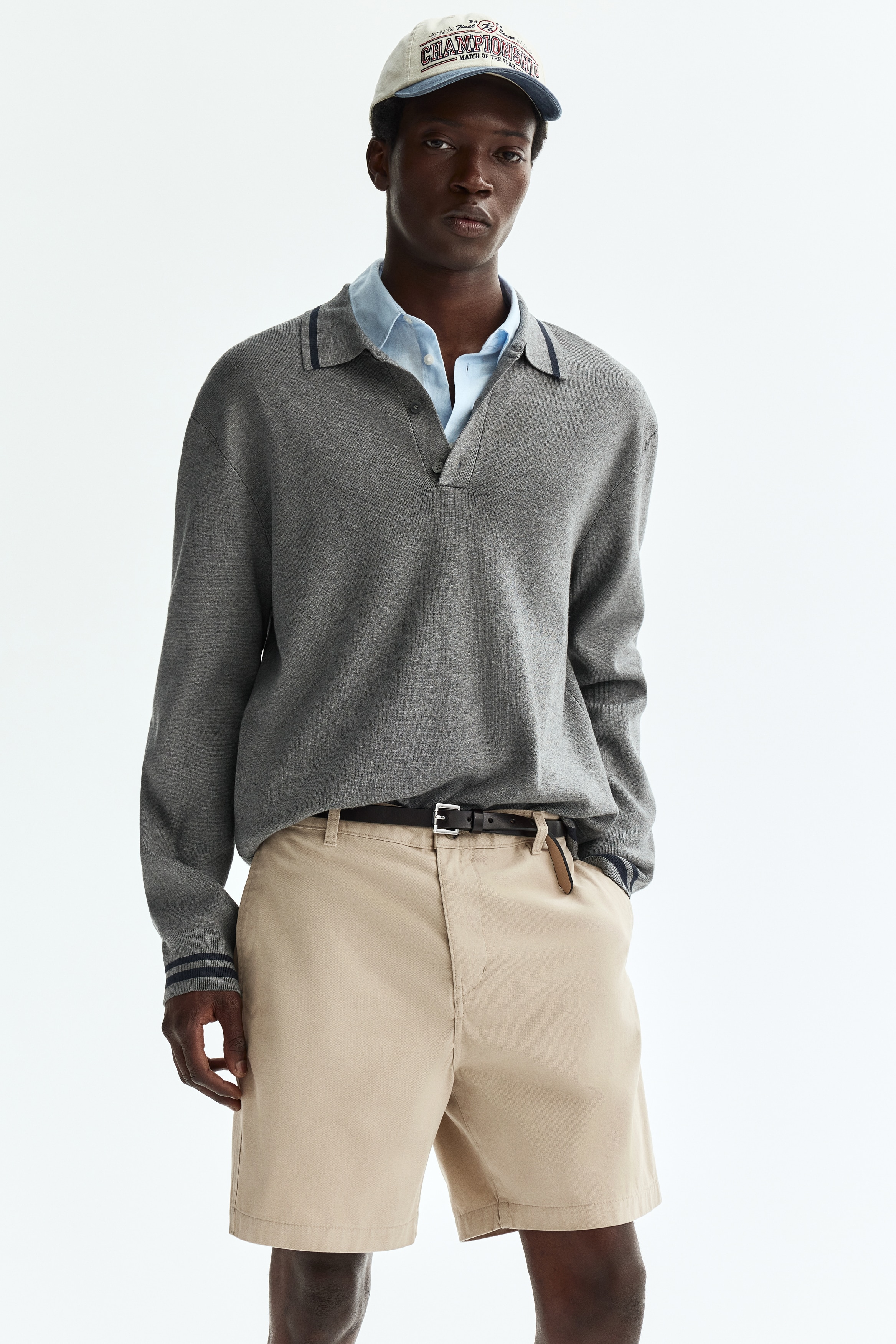 Relaxed Fit Chino shorts - Beige/Khaki green/White/Black