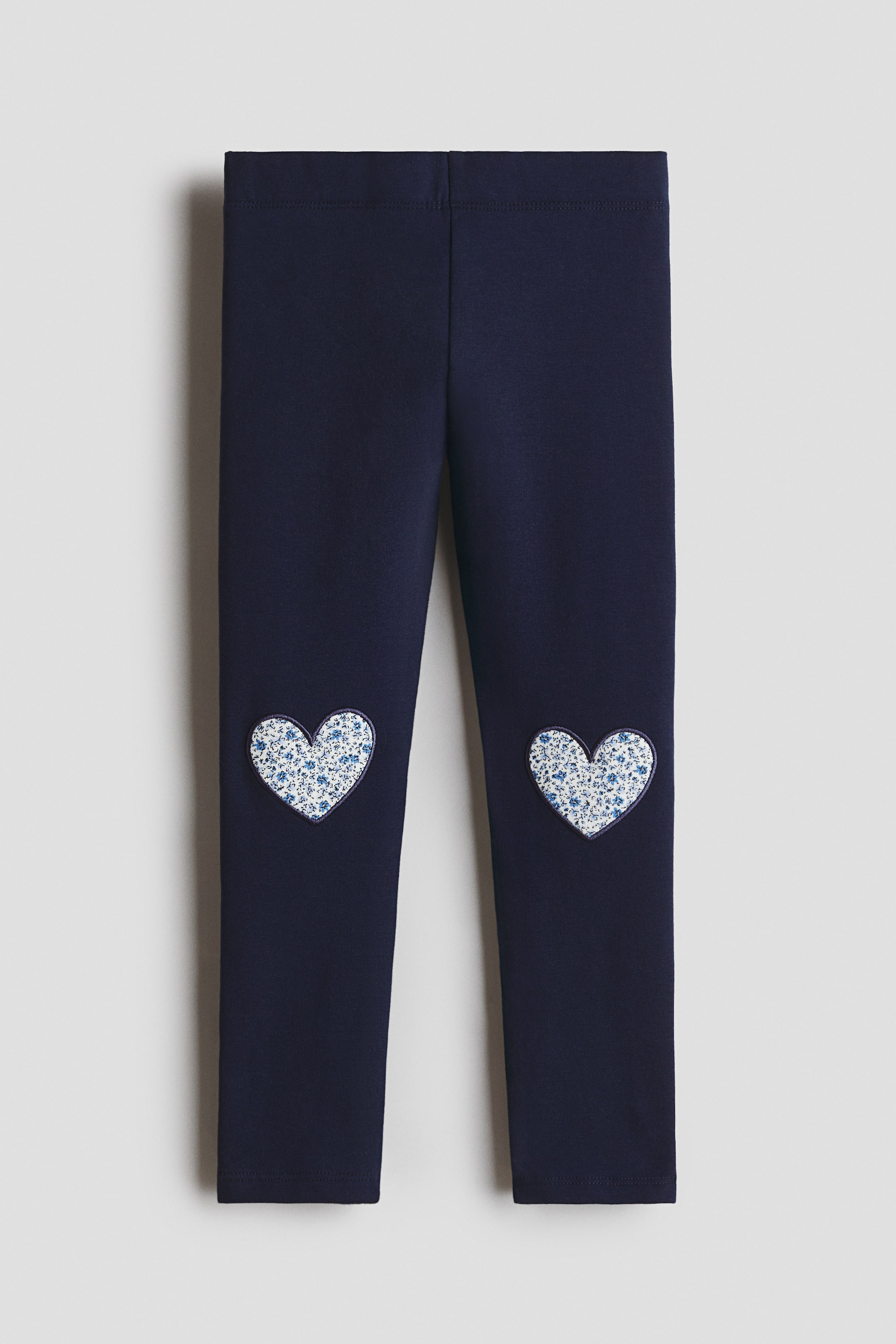 Ampliar la imagen: Leggings - Azul marino/Corazones - Kids | H&M MX 1