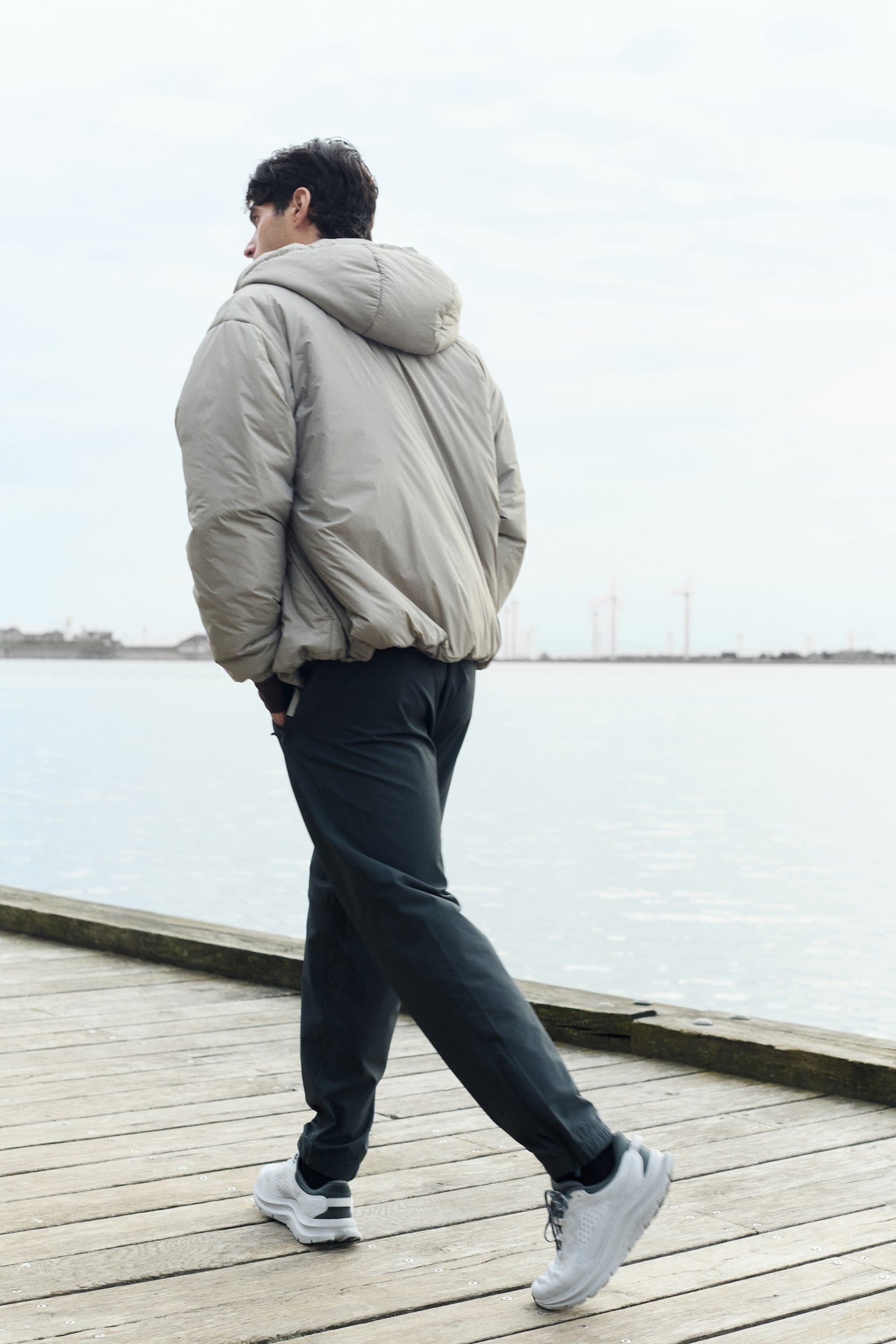 Joggers deportivos con DryMove™ - Gris tenue/Negro - 3