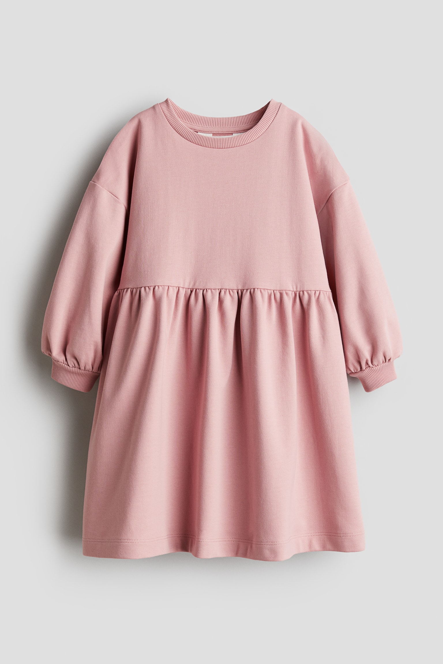 Oversized sweatshirt dress - Pink/Dark red/White/Striped/Dark blue - 1