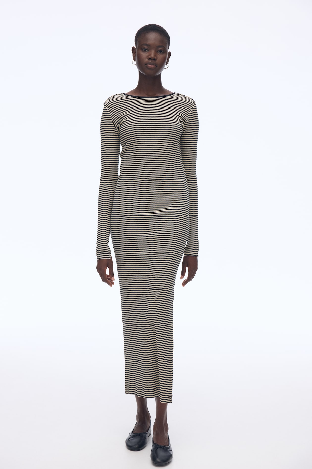 Ribbed Scoop-Back Dress - image 3