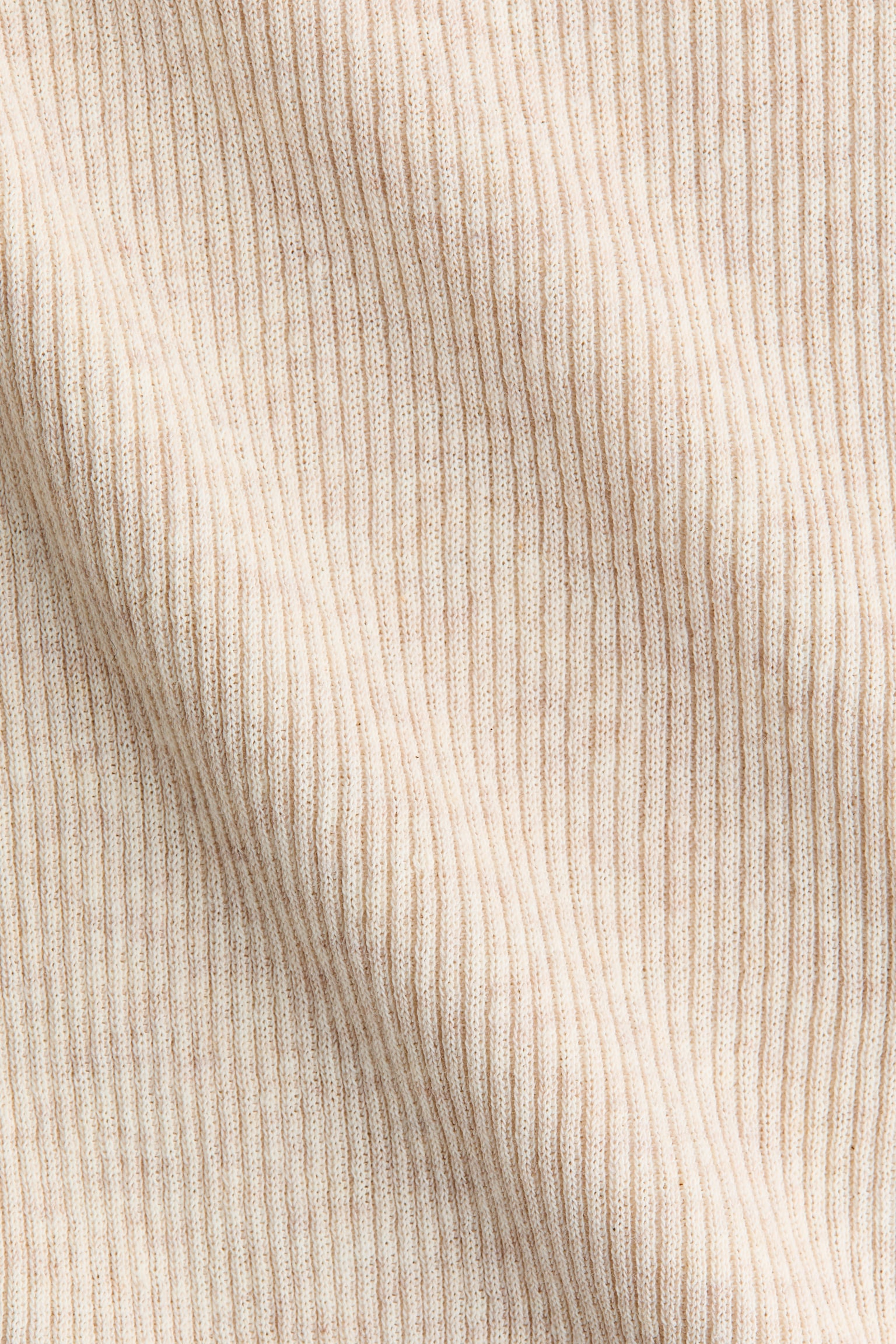 Женский топ H&M Rib-Knit Tank Top, цвет: Светлый бежевый меланжевый — фото 6