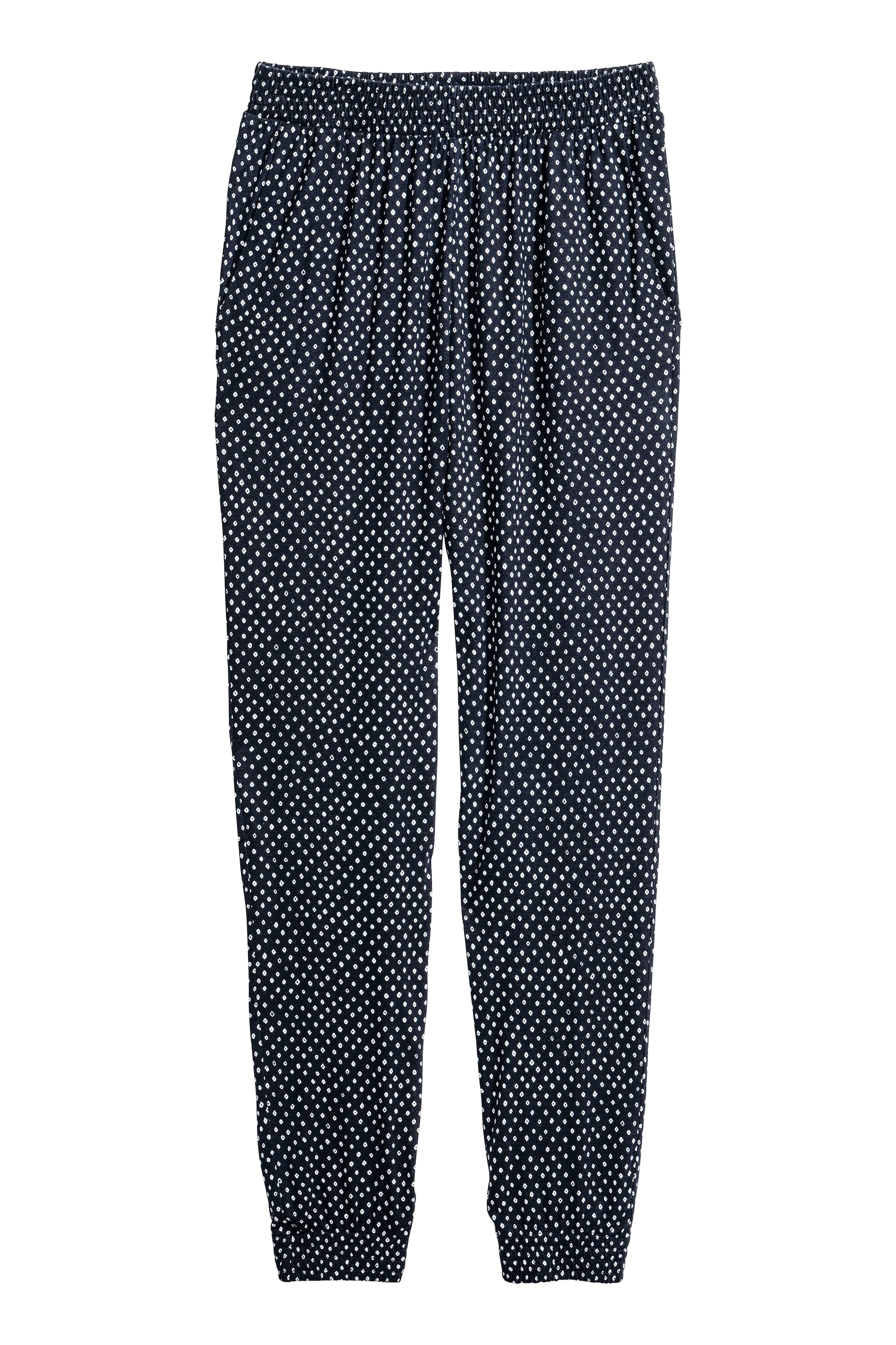 View larger image: Harem trousers - Dark blue/Spotted - Ladies | H&M GB 1