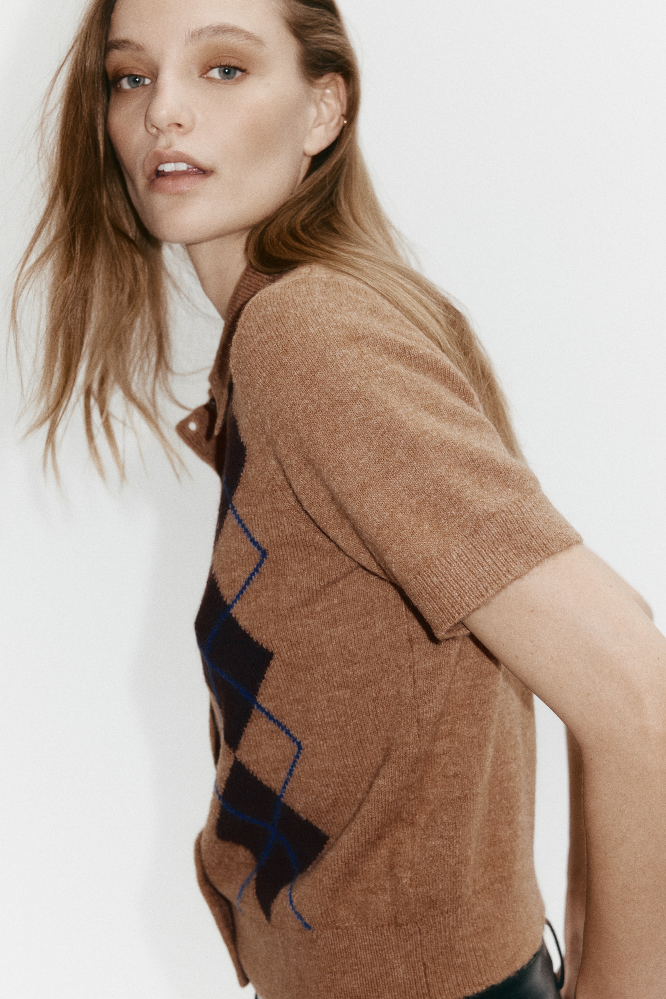 Collared cardigan