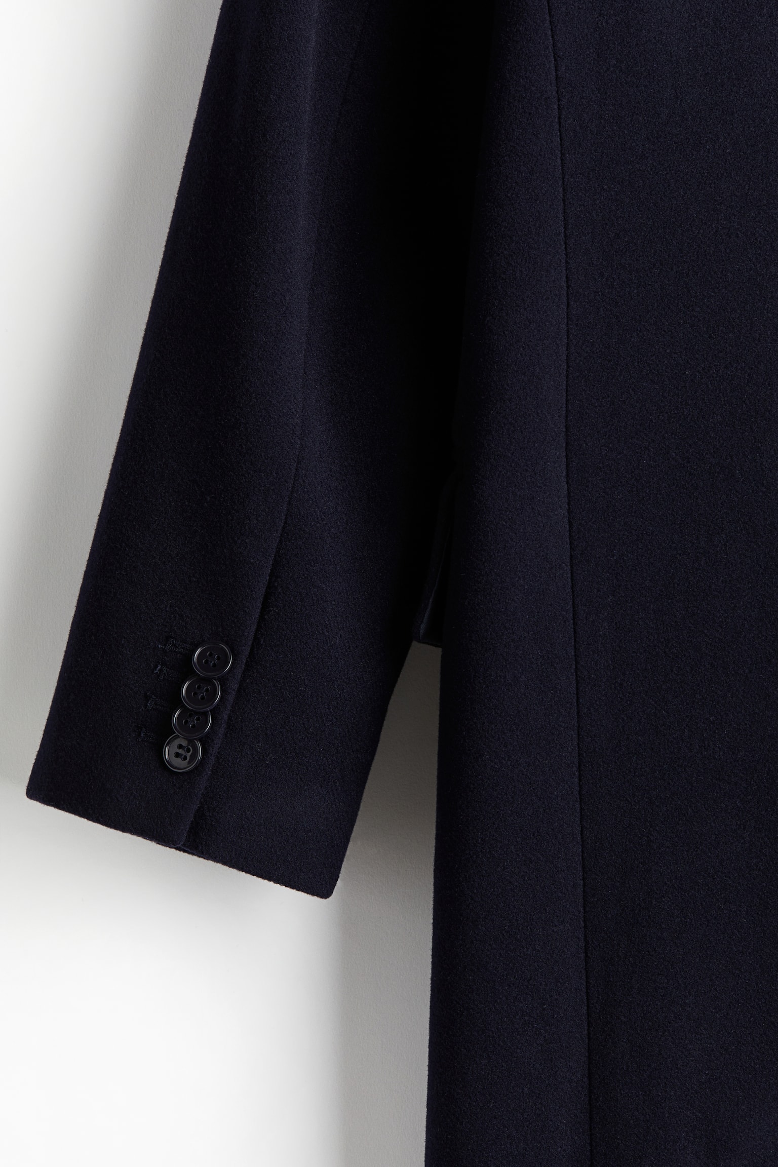 Wool-blend coat - Navy blue/Black/Grey marl - 6