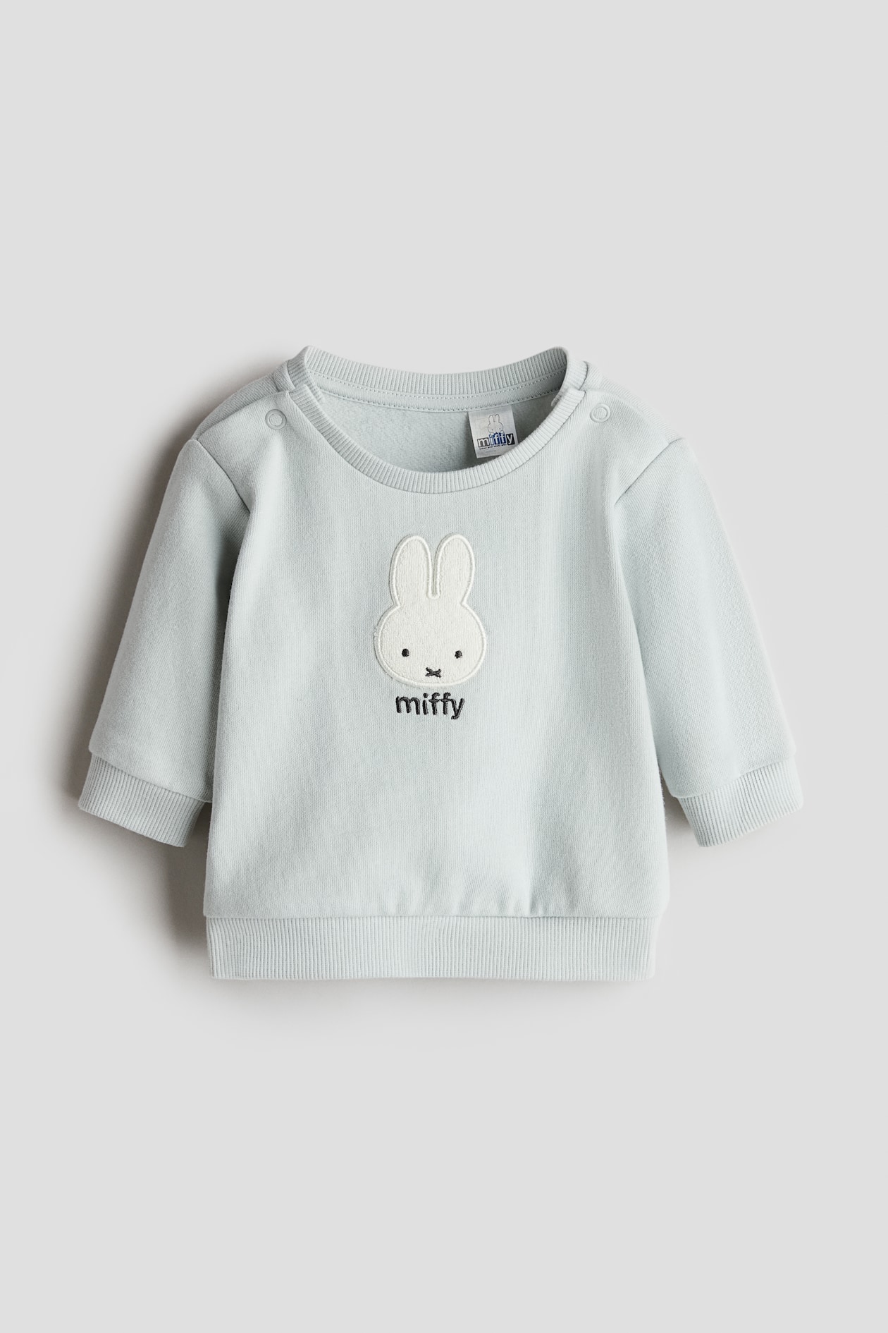Brushed Inside Sweater - Light dusty turquoise/Miffy - Kids | H&M AU