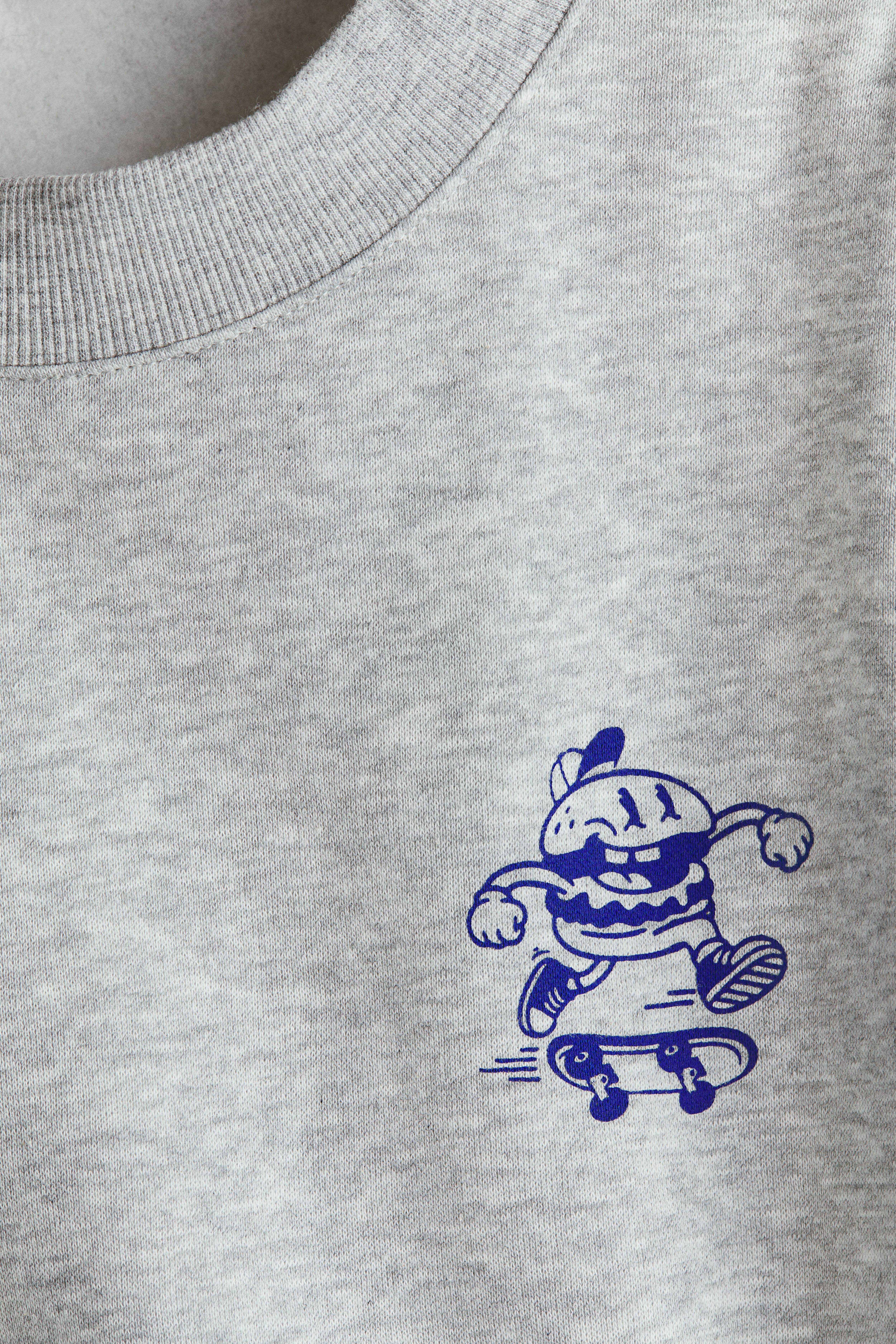 Motif-Detail Brushed-Inside Sweatshirt