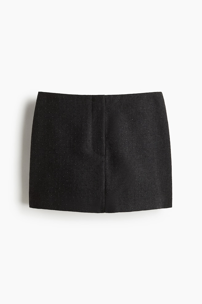 Embellished mini skirt - Dark grey - 1