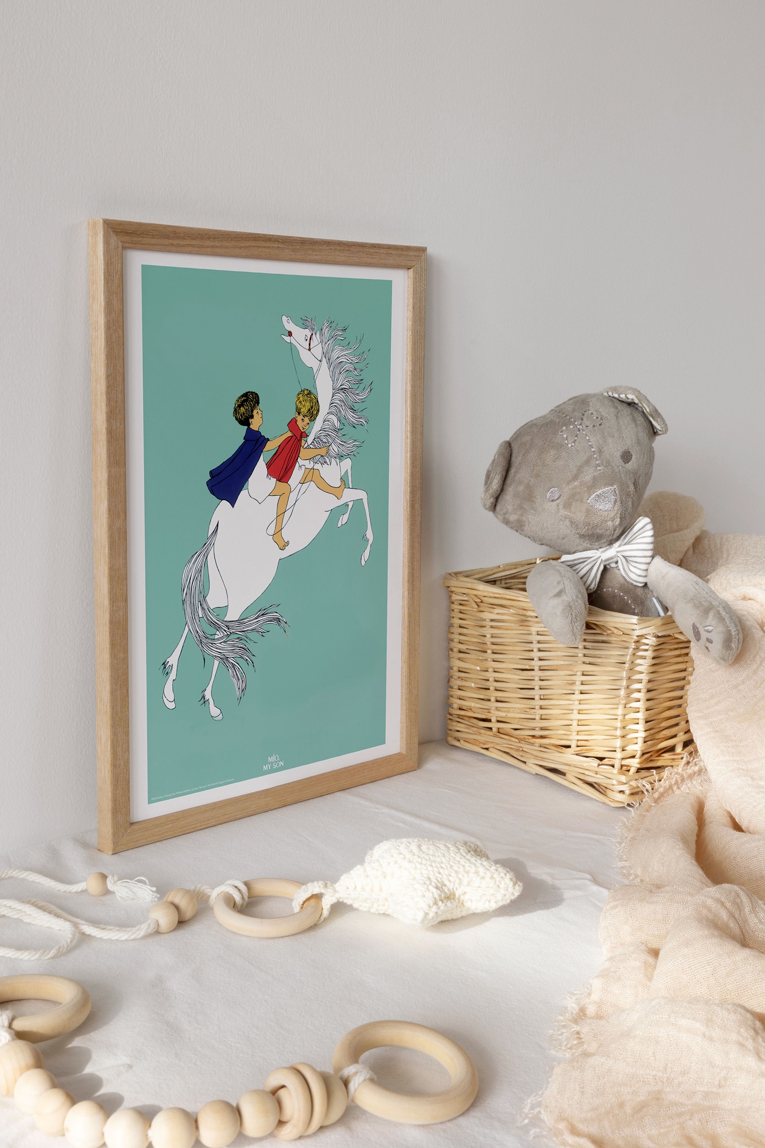 Astrid Lindgren - On Horse Back - Grün / Weiß