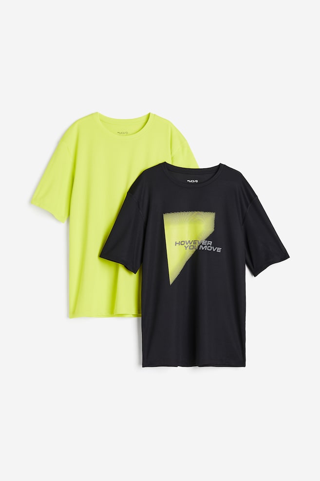 Lot de 2 T-shirts de sport DryMove™ - Vert fluo/However You Move - 2