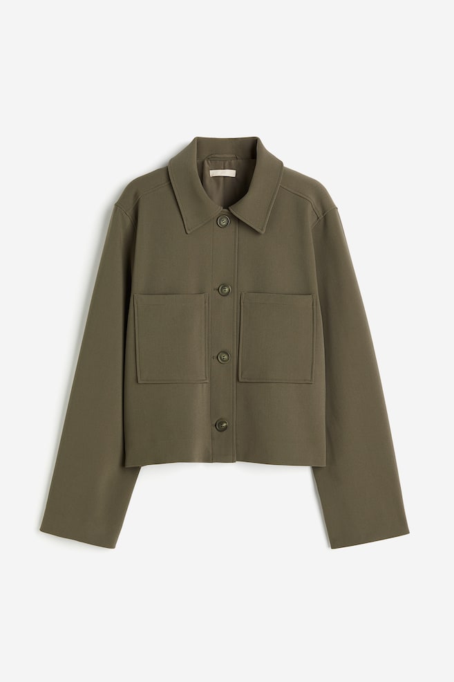 Short jacket - Dark khaki green - 2