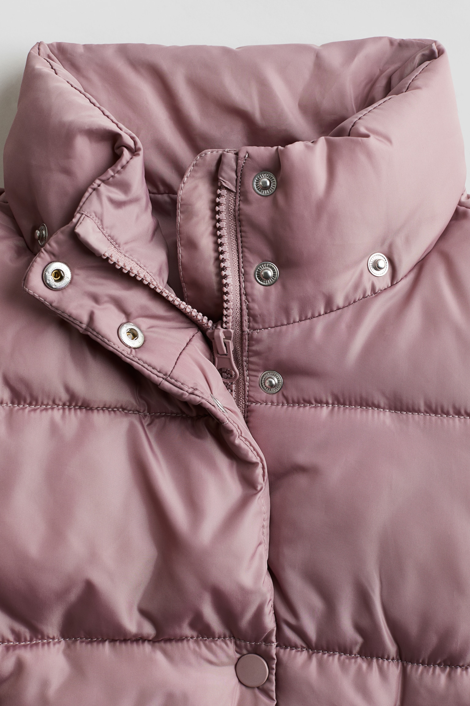 Water-repellent puffer jacket - Dusty pink/Black - 3