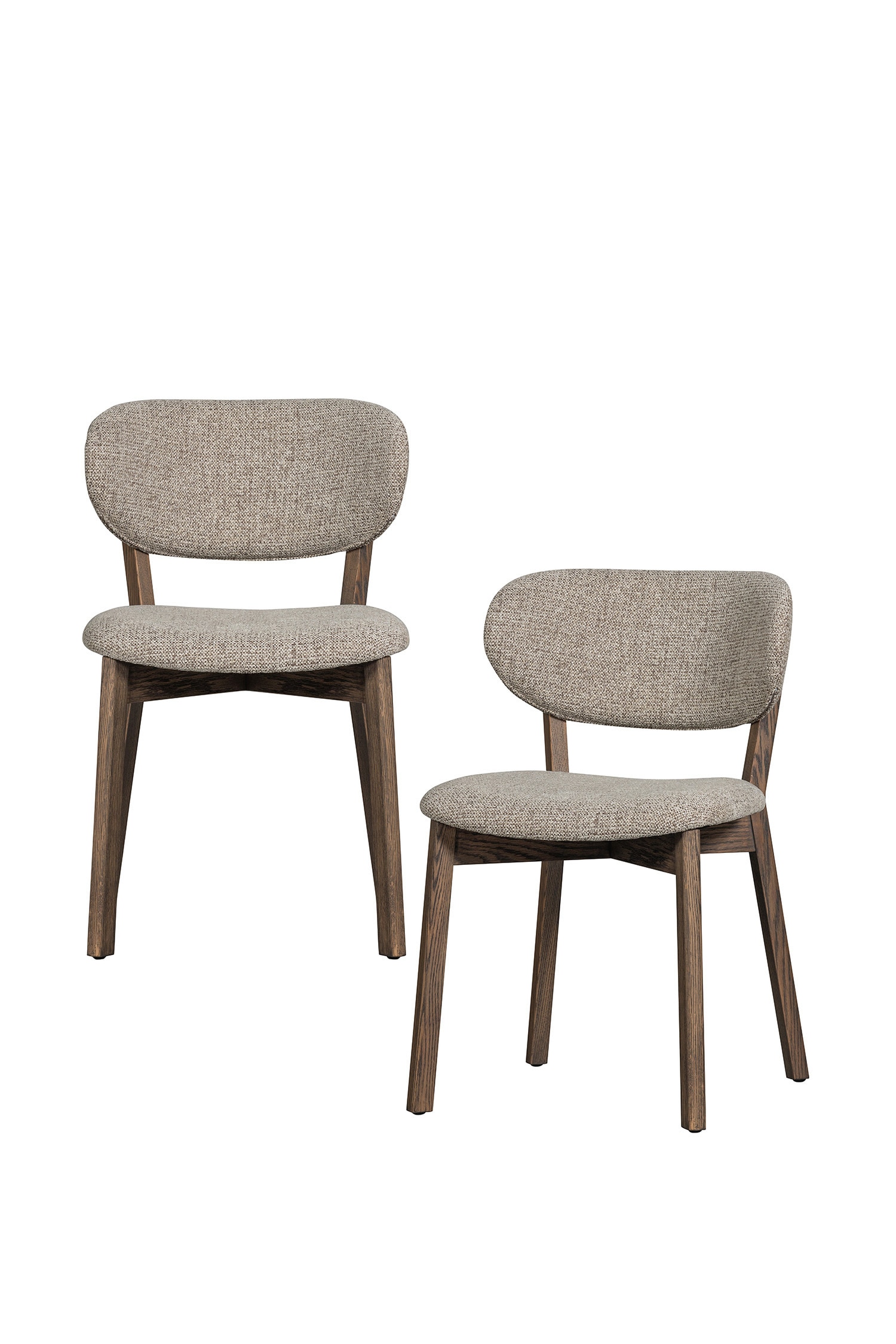 Udar Dining Chairs - Set Of 2 - Brown/Natural
