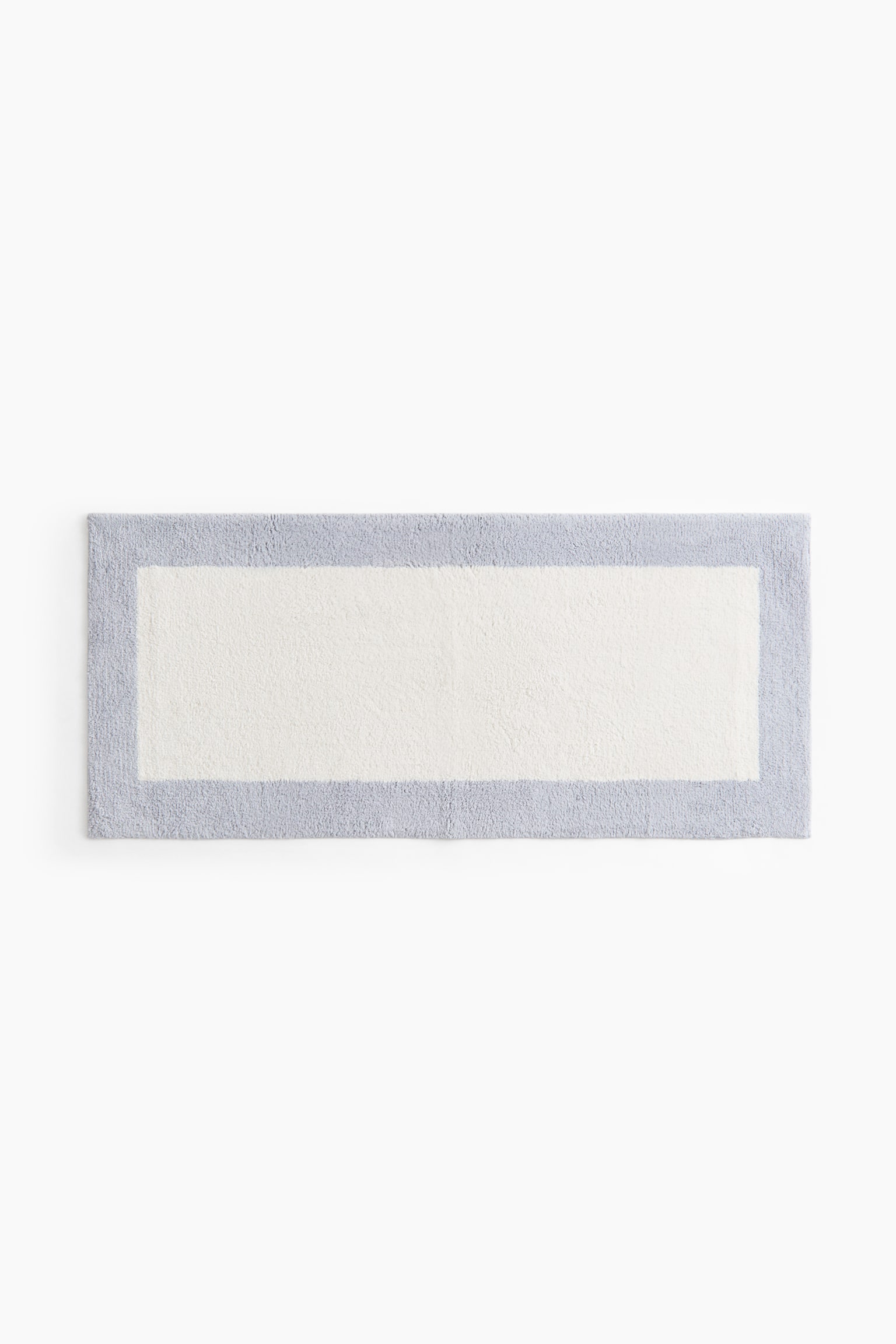 Tufted bath mat - Light dusty blue/Greige