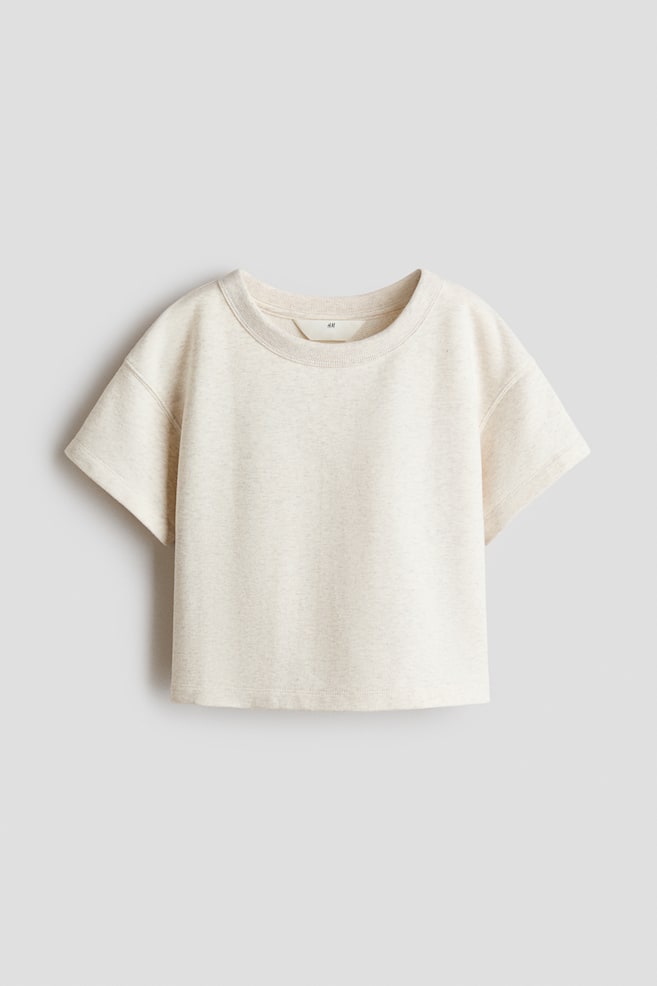 Shirt in Loose Fit - Hellbeige/Cremefarben/Hellblau/Braun - 1