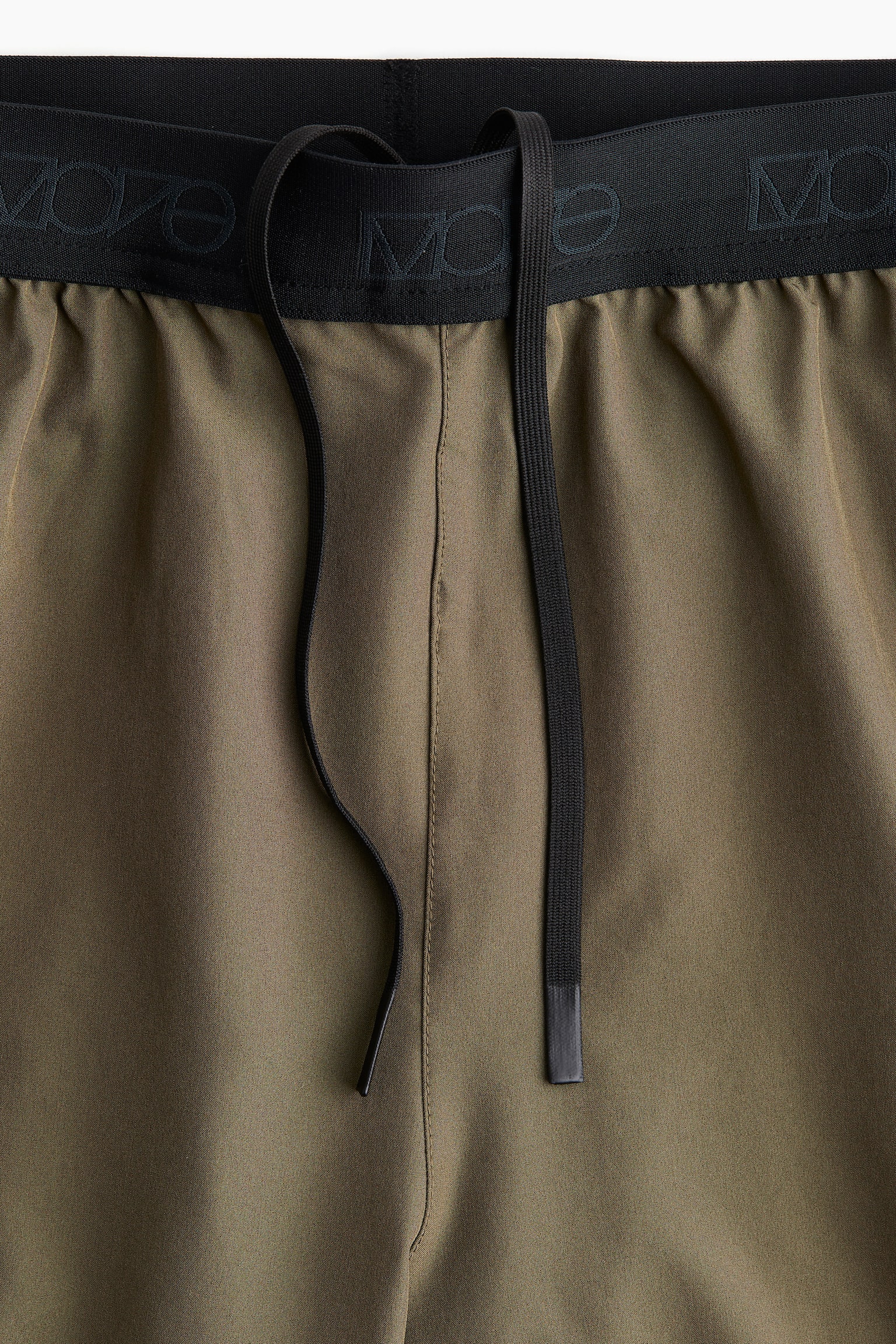 Long 2-in-1 sports shorts in DryMove™ - Khaki green/Black - 6