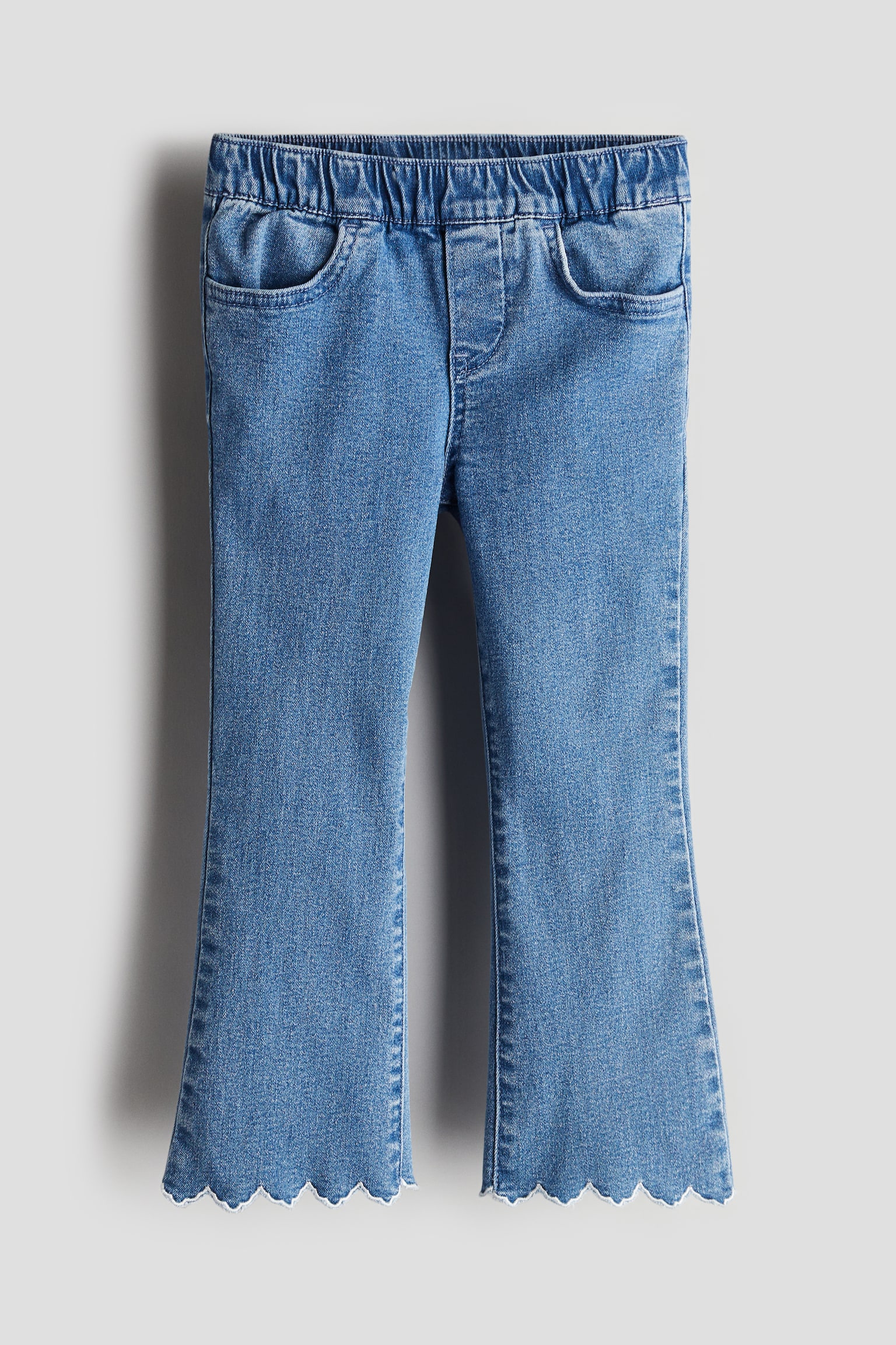 Flared Leg Jeans - Denim blue/Charcoal - 1