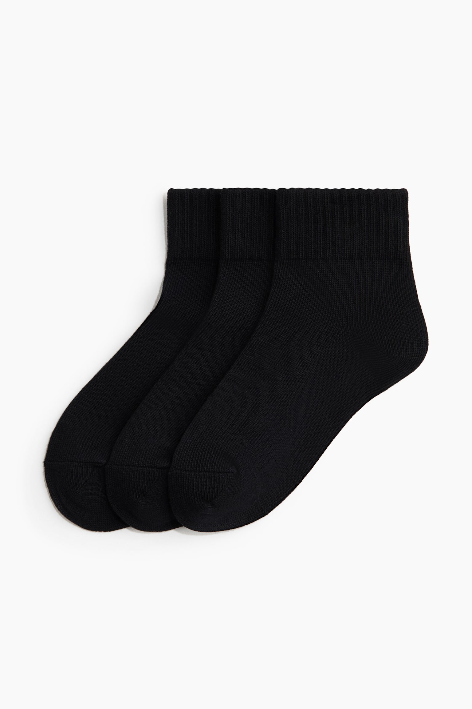 3-Pack Sports Socks with DryMove™ - Black/White