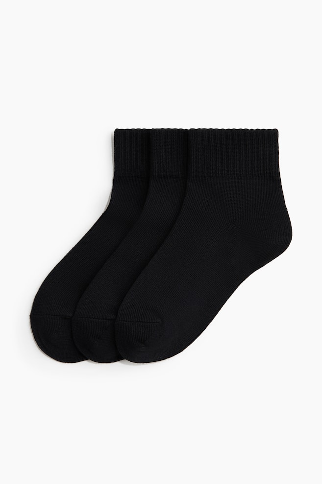 3-Pack Sports Socks with DryMove™ - Black - 1