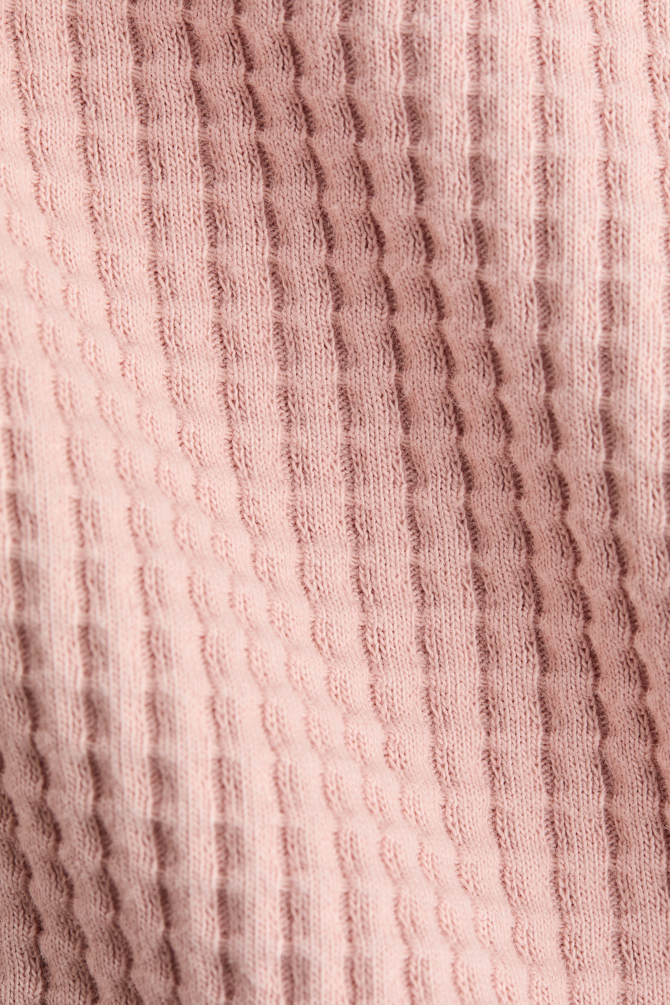 Büyük resmi görüntüle: 2 Parçalı Petek Dokulu Jarse Set - Light dusty pink - ÇOCUK | H&M TR 3