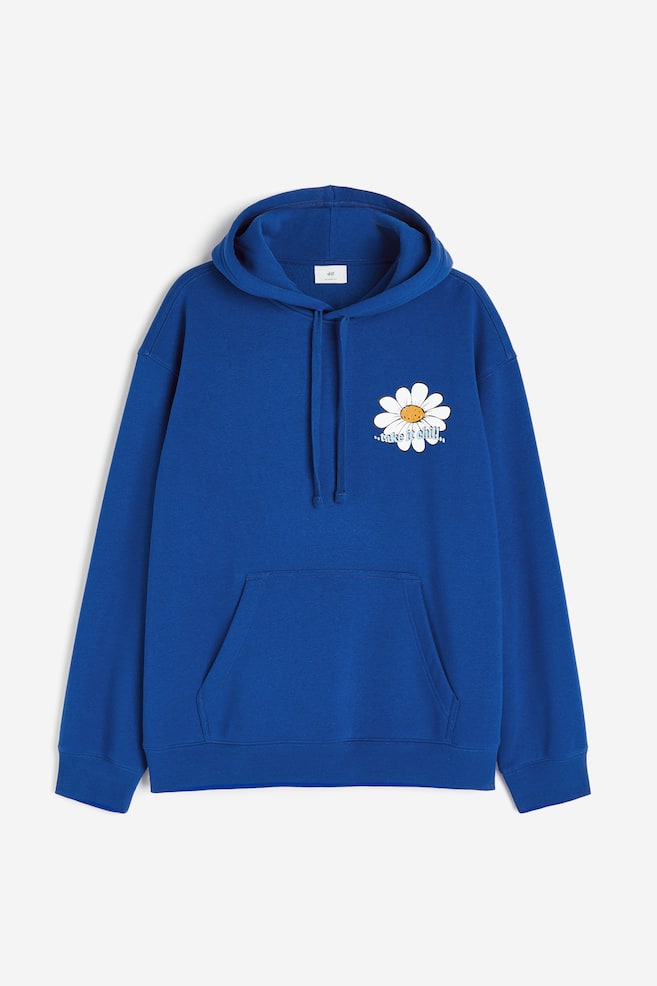 Loose Fit Printed hoodie - Bright blue/Flowers/White/Wonderland/Brown/Trees/Black/Dream/dc/dc/dc/dc/dc/dc/dc - 2