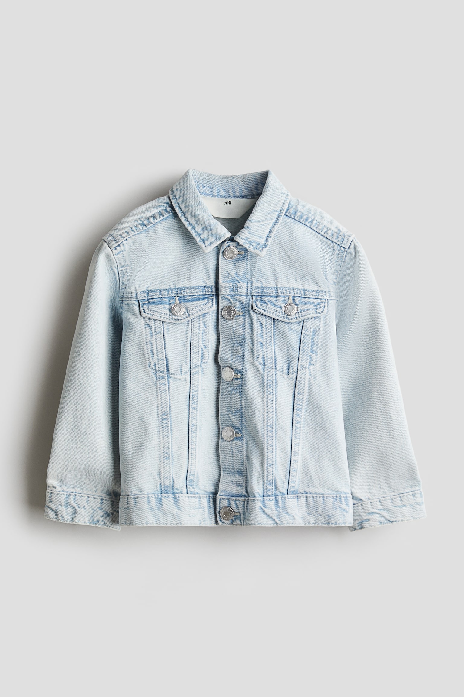 Printed denim jacket - Light denim blue/Barbie/Light denim blue - 1