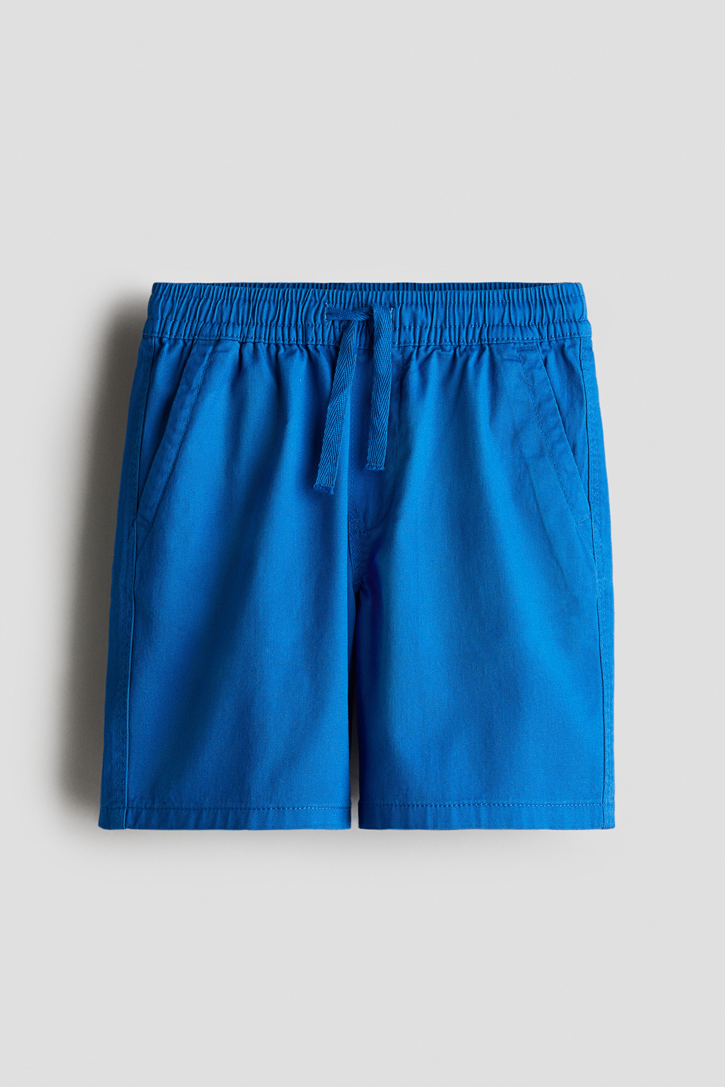 Short en sergé de coton - Bleu vif/Crème/Amalfi