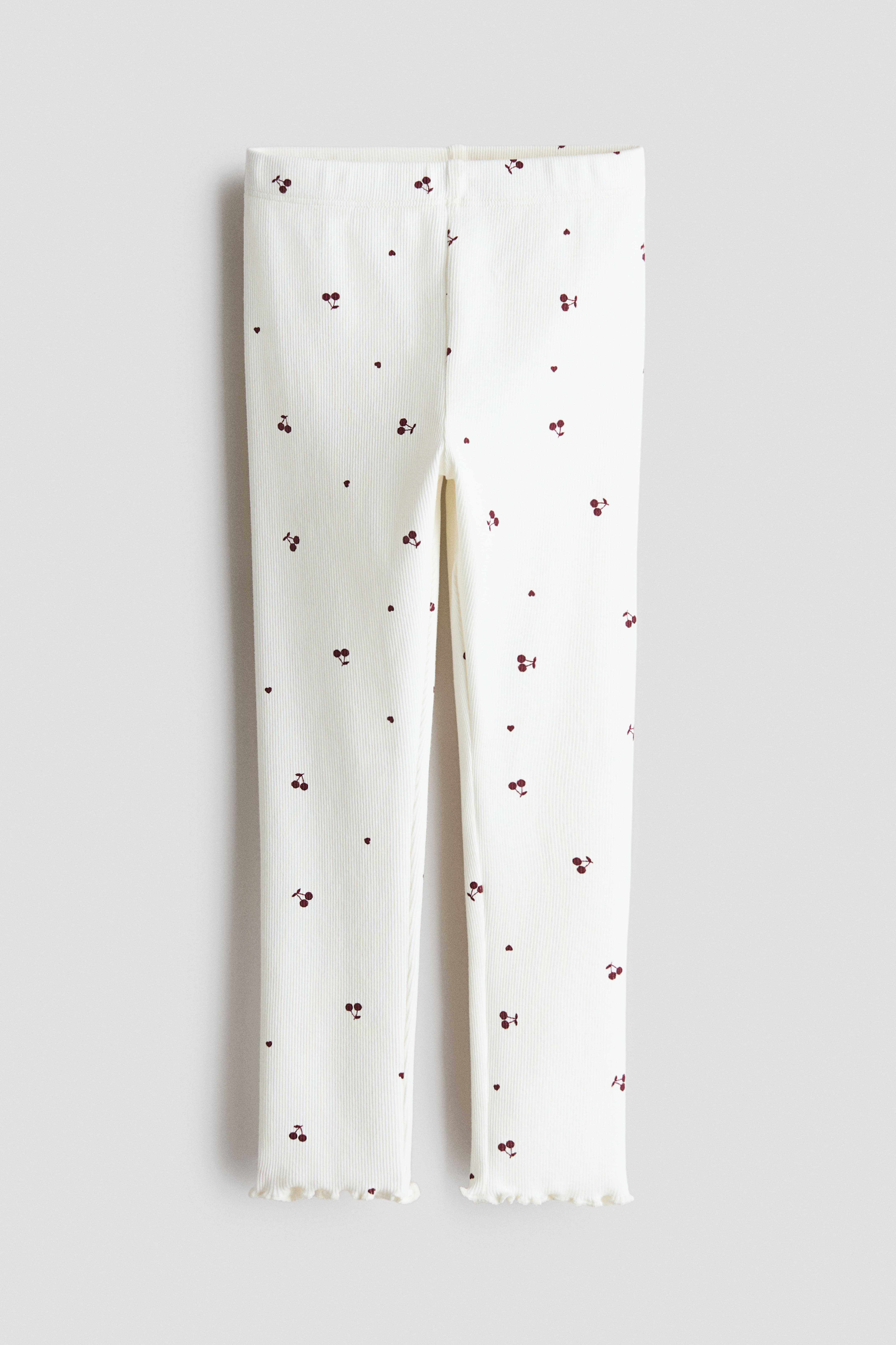 Legging en coton côtelé