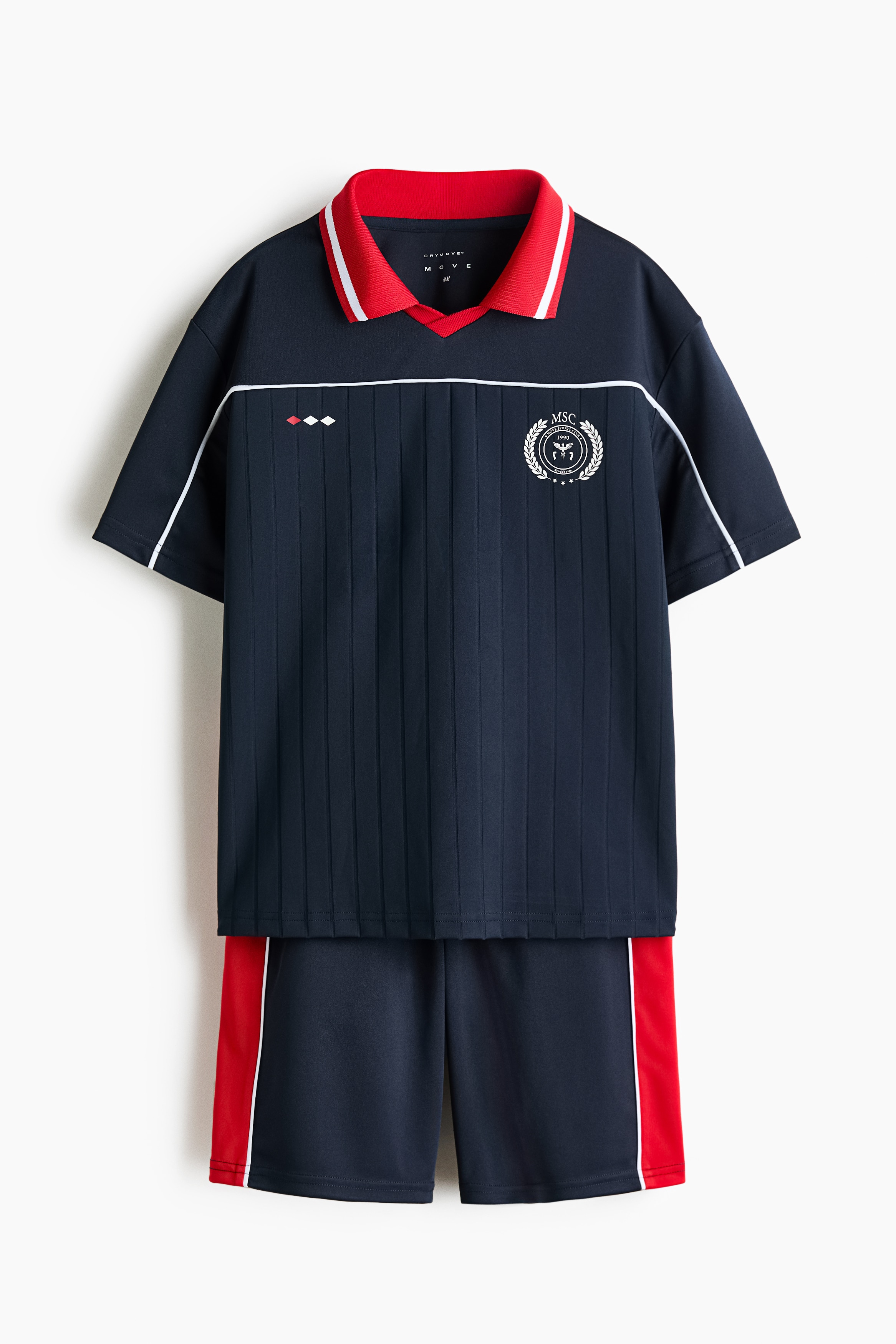 2-piece Football set with DryMove™ - Dark blue/Move Sports Club